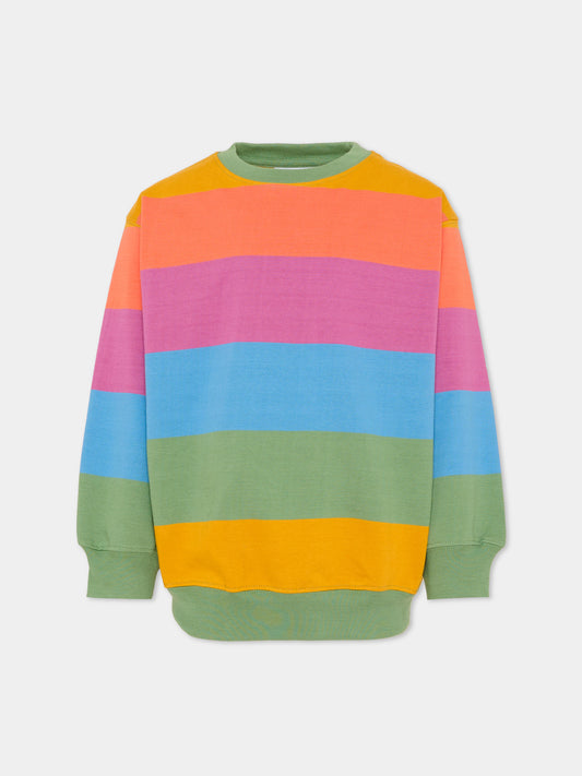 Felpa Monti multicolor per bambini con motivo a righe,Molo,6S26J206 9579