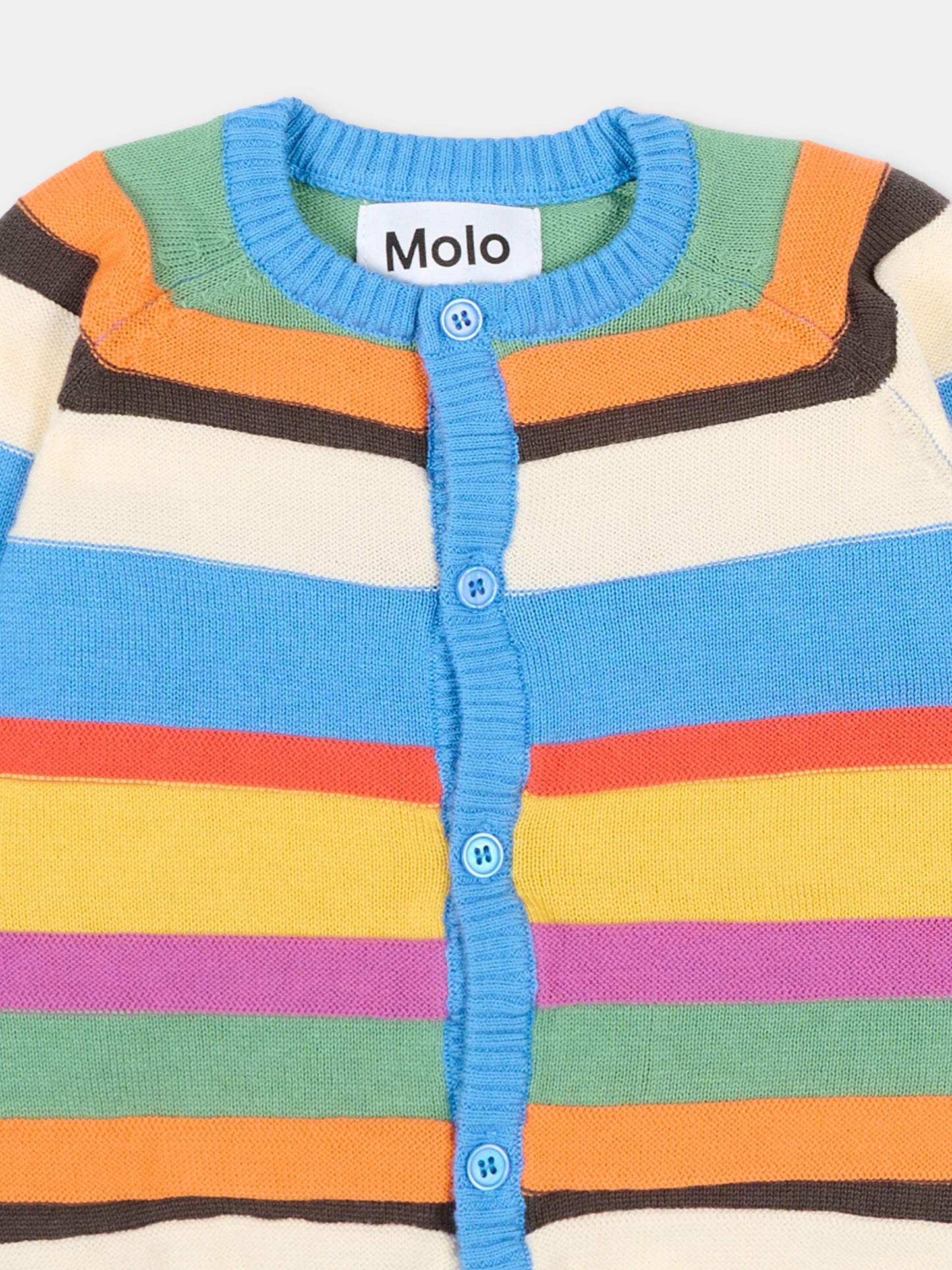 Cardigan multicolor Brody per neonati a righe,Molo,6S26K301 9586