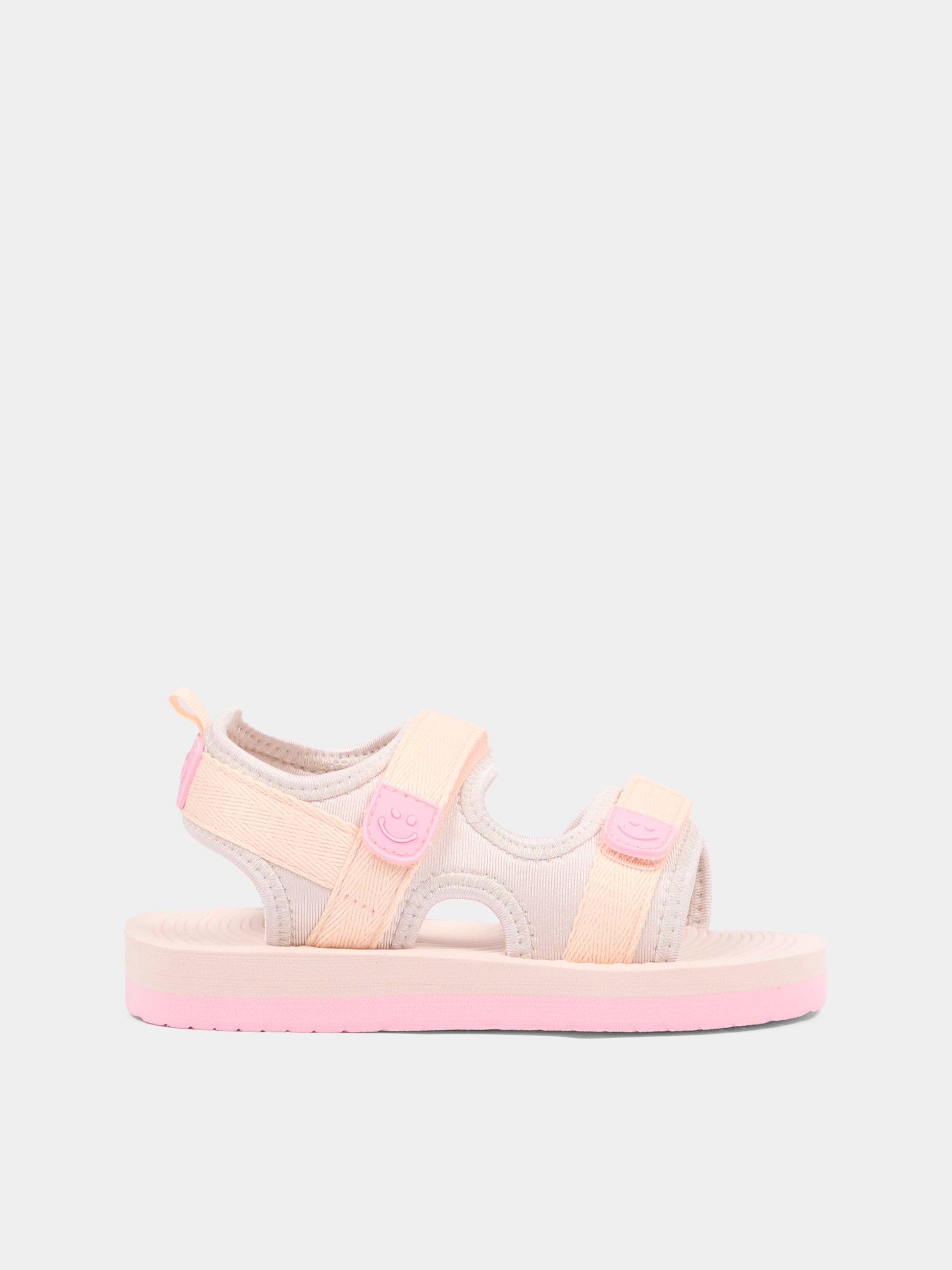 Sandali rosa per neonata e bambina con logo,Molo,7S26U301 5606