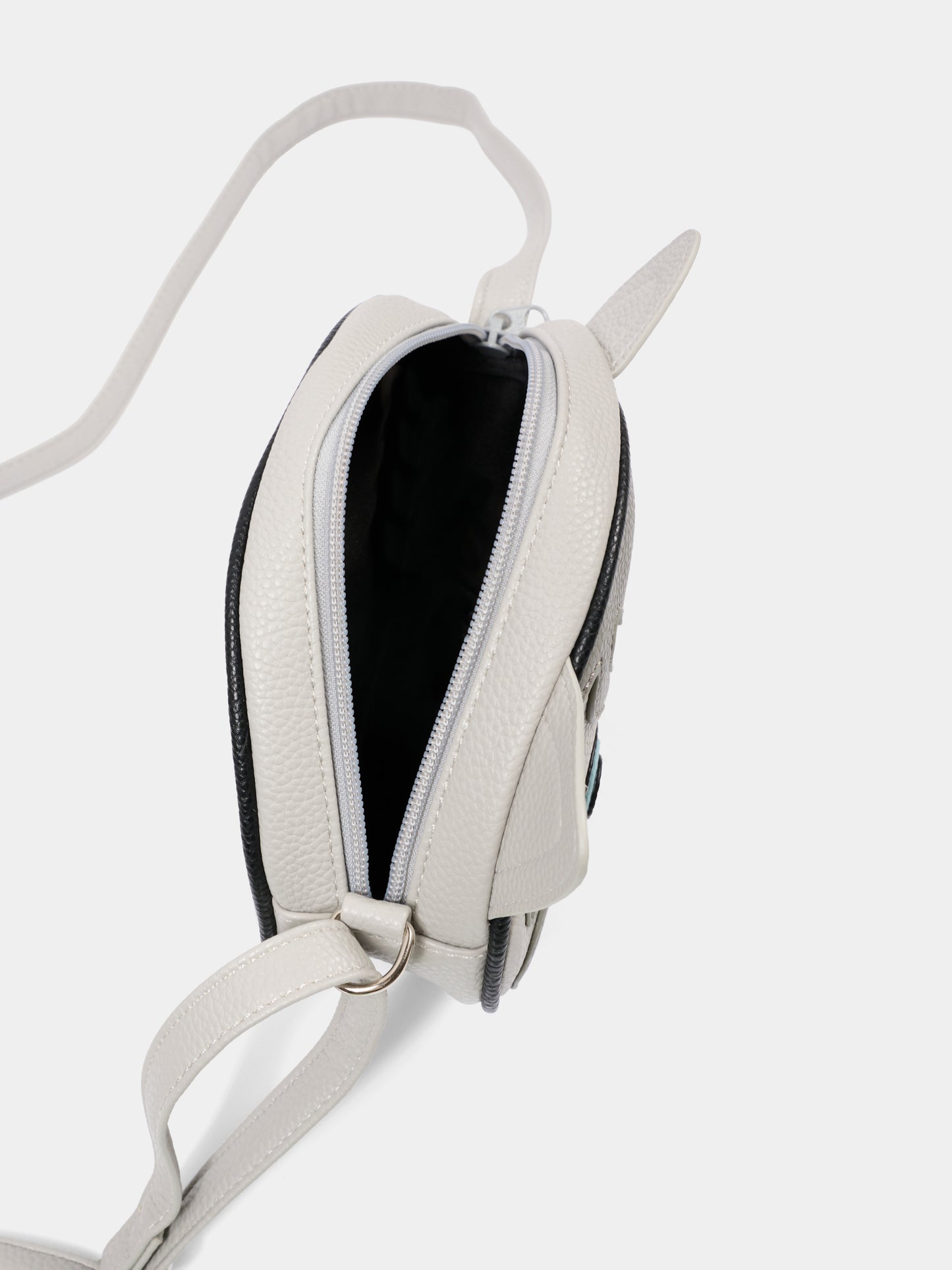 Borsa grigia per bambina con gatto,Molo,7S26V109 0297