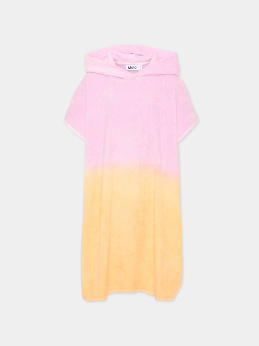 Accappatoio multicolor Beach Cover Up per bambina,Molo,7S26Y101 5225