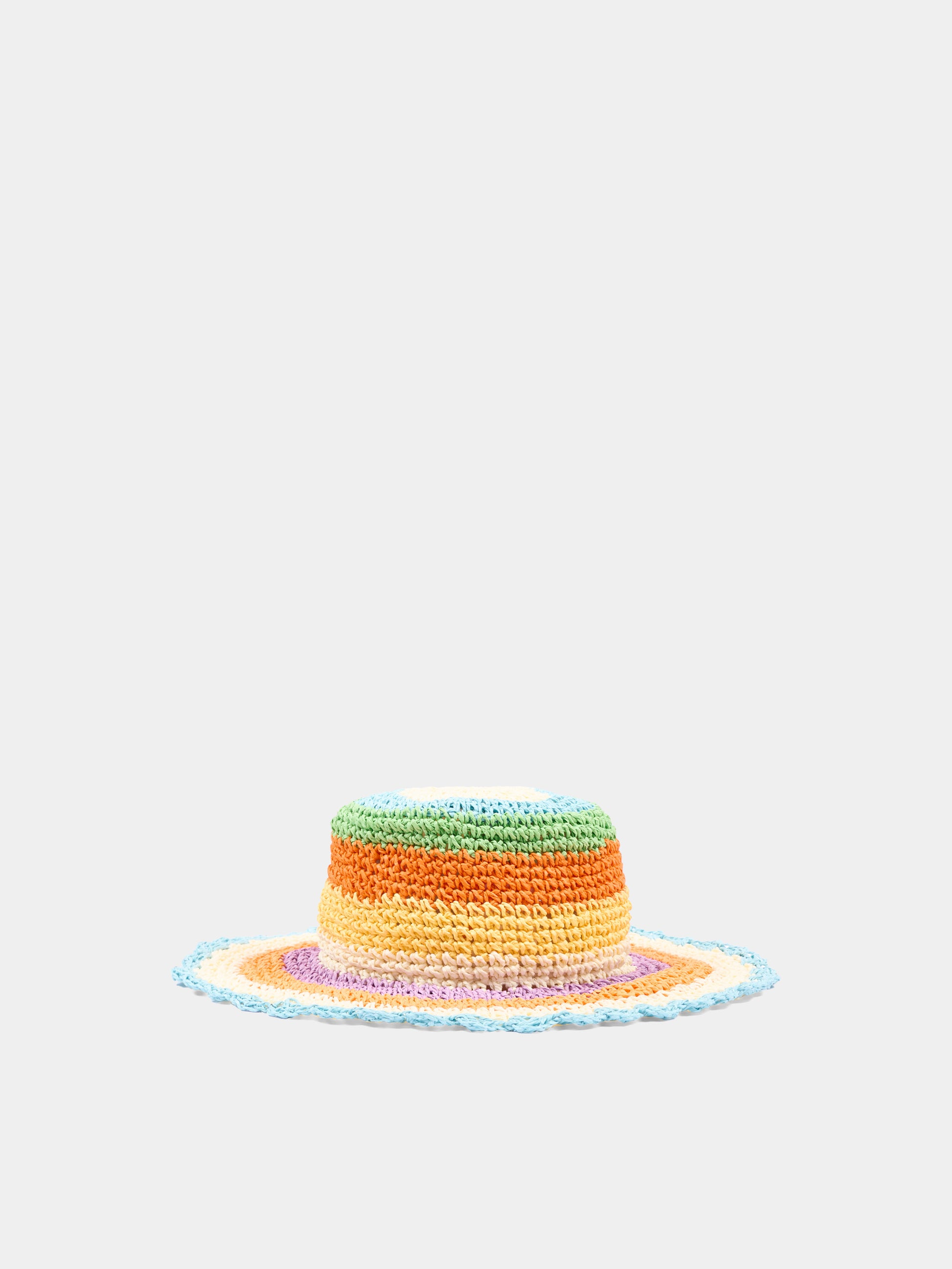 Cappello multicolor Scallop Straw per bambina,Molo,7S26Y310 9525