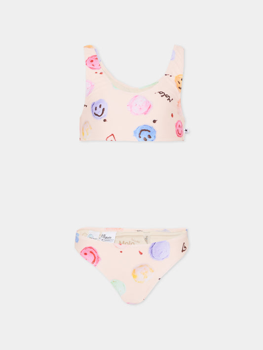 Bikini Nola multicolor per bambina con smile,Molo,8S26P112 9502