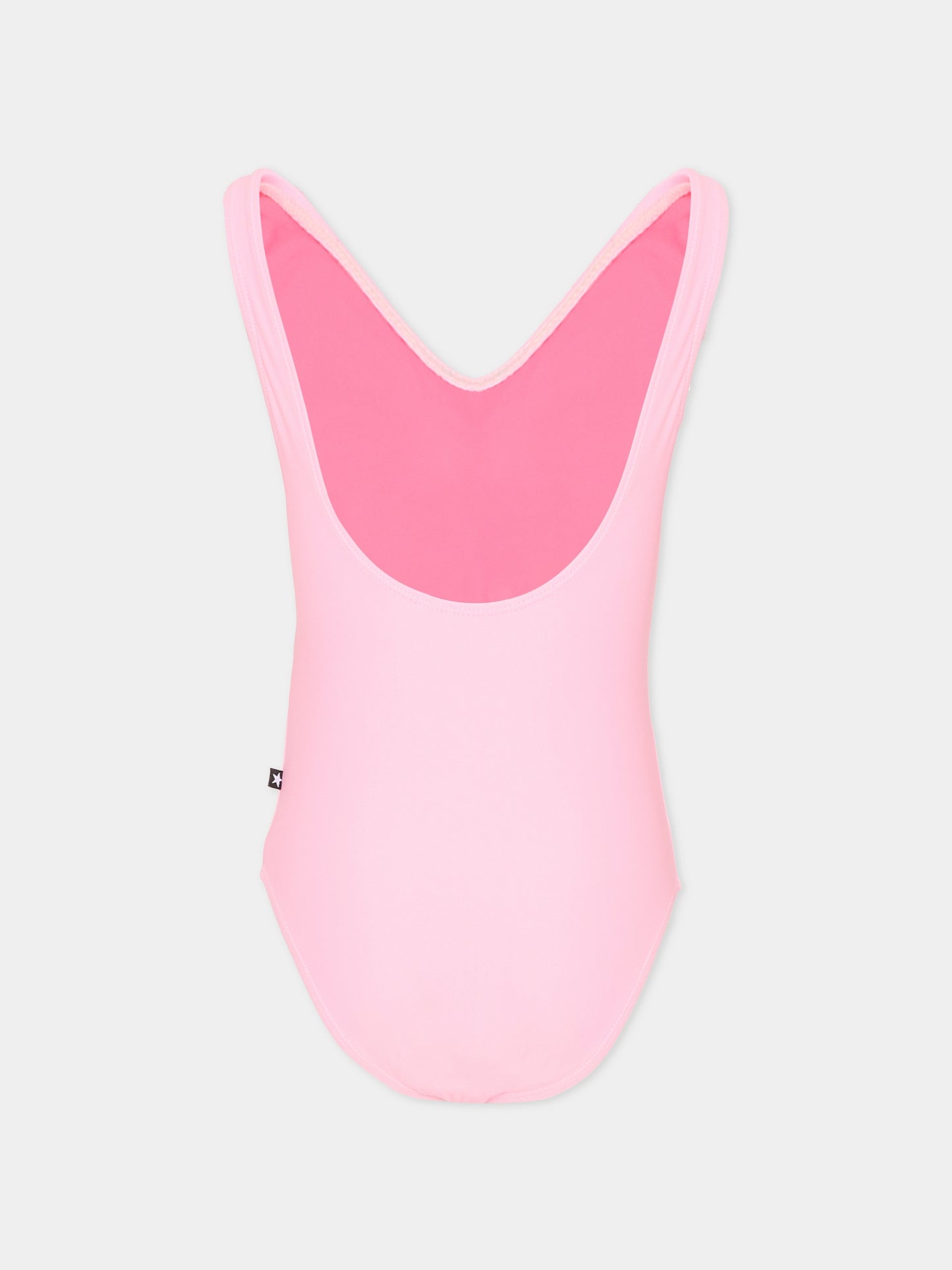 Costume intero Nika rosa per bambina con smile,Molo,8S26P509 5202