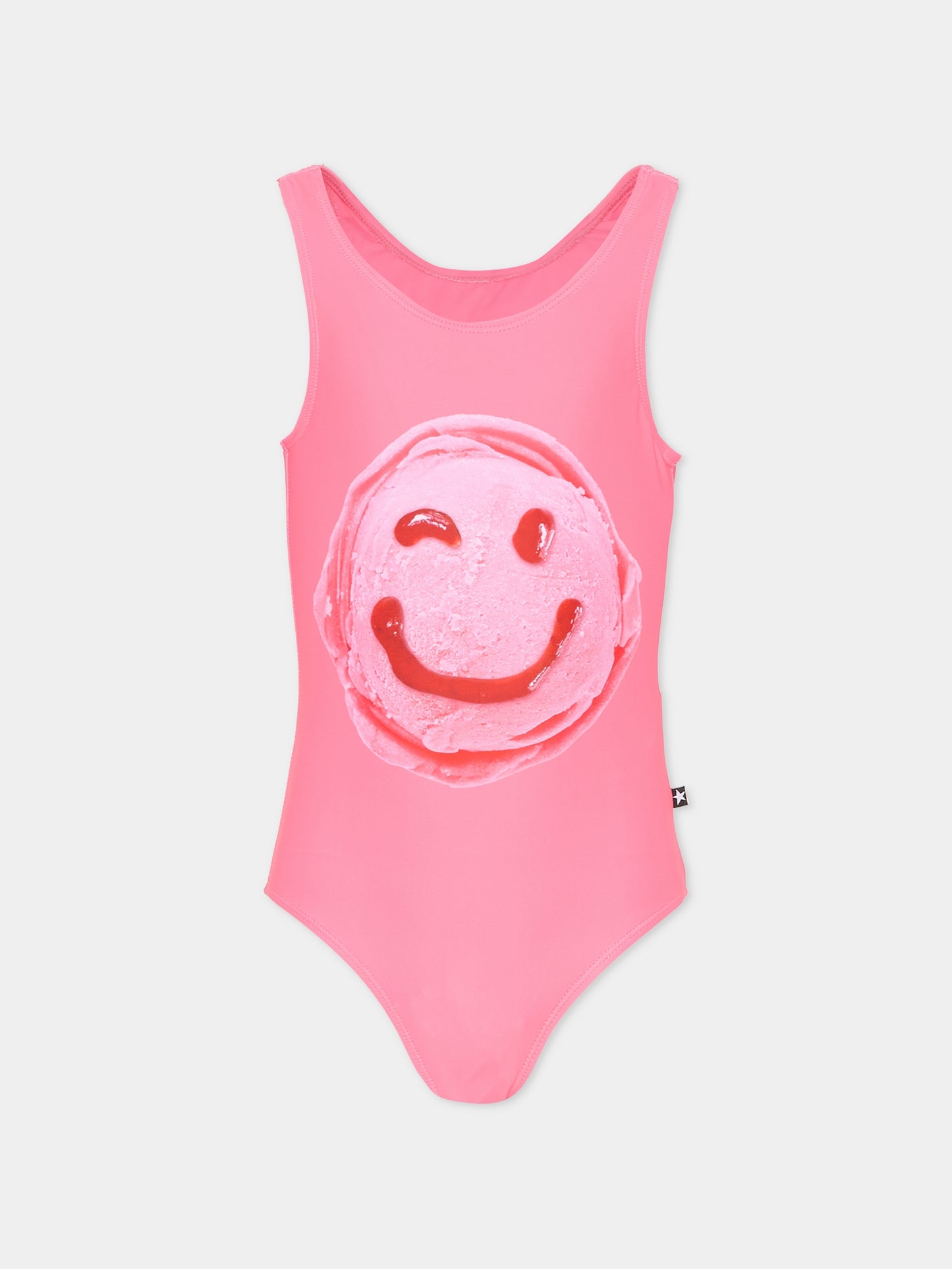 Costume intero Nika fucsia per bambina con smile,Molo,8S26P509 5203