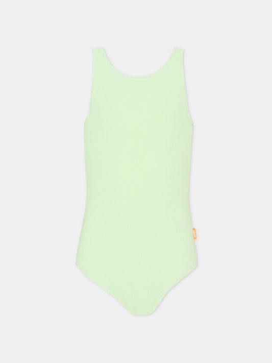 Costume intero Nika verde per bambina,Molo,8S26P510 5610
