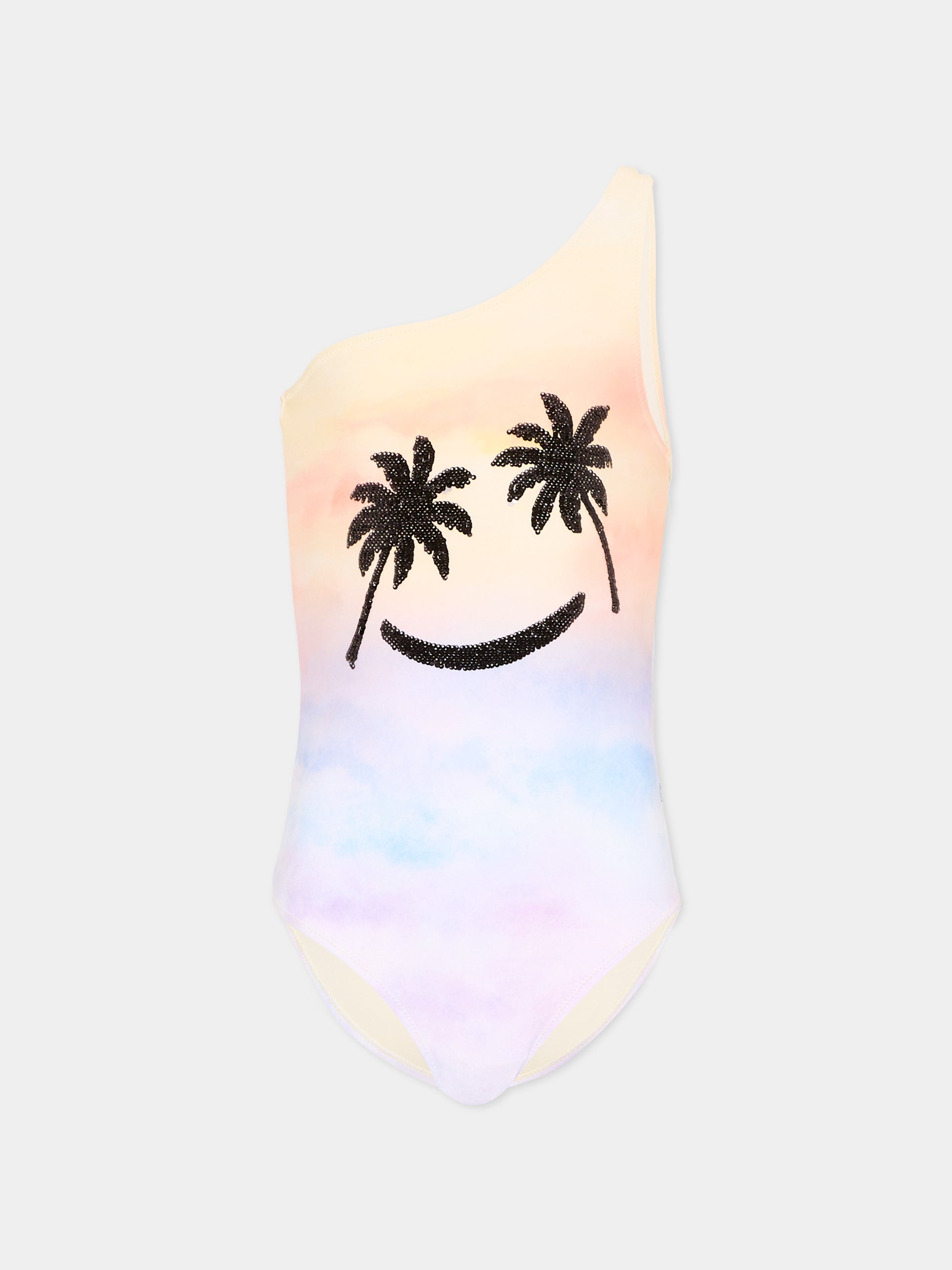 Costume multicolor Nai per bambina con palme,Molo,8S26P530 5220