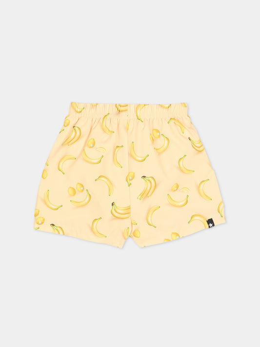 Boxer mare Newton giallo per neonato con stampa banane e limoni,Molo,8S26P901 9501