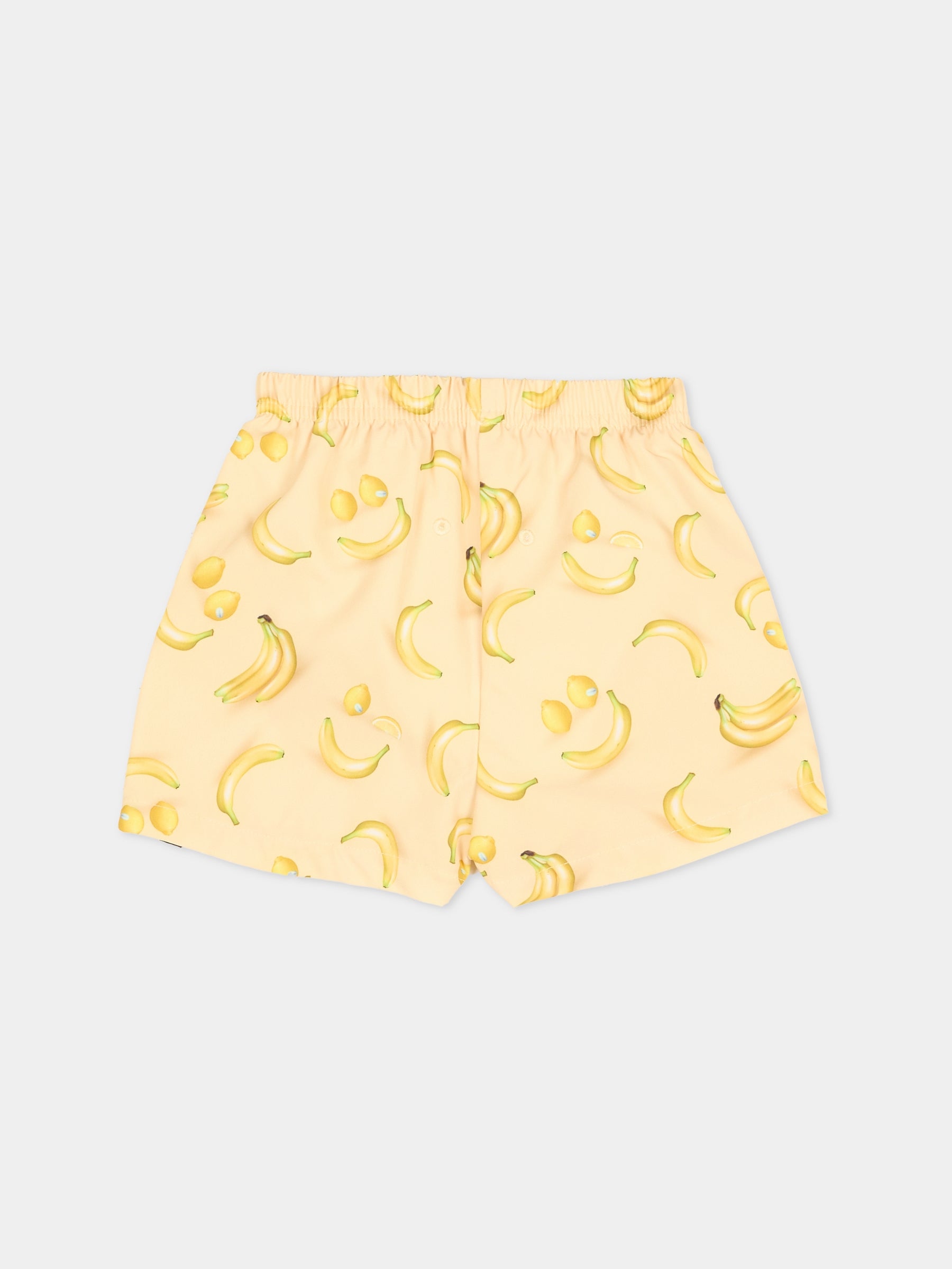 Boxer mare Newton giallo per neonato con stampa banane e limoni,Molo,8S26P901 9501