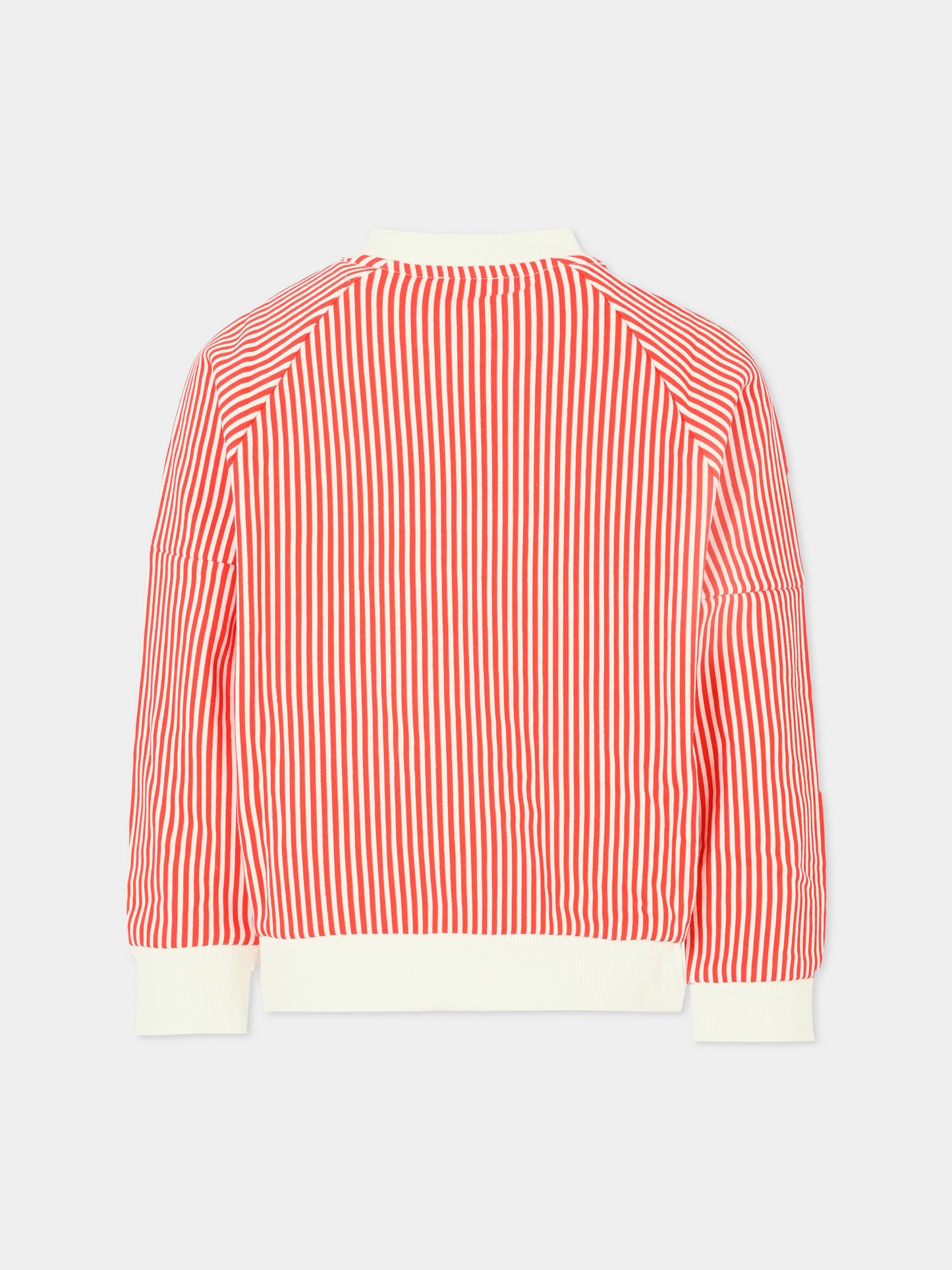 Felpa rossa per bambina con logo,Kenzo Kids,K61134 997