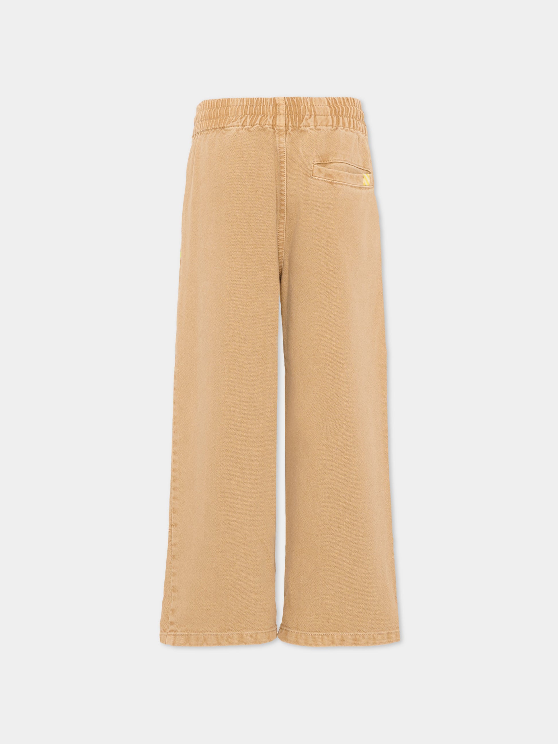 Pantalone beige per bambino con coulisse,Billieblush,U21717 21D