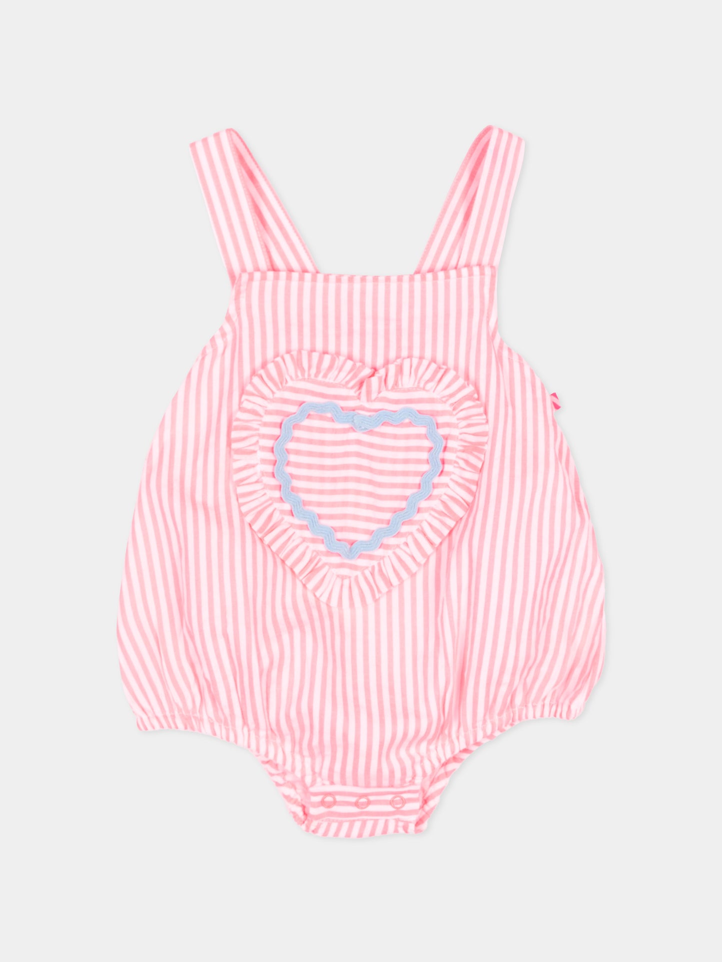 Pagliaccetto rosso a righe per neonata,Billieblush,U21797 S21