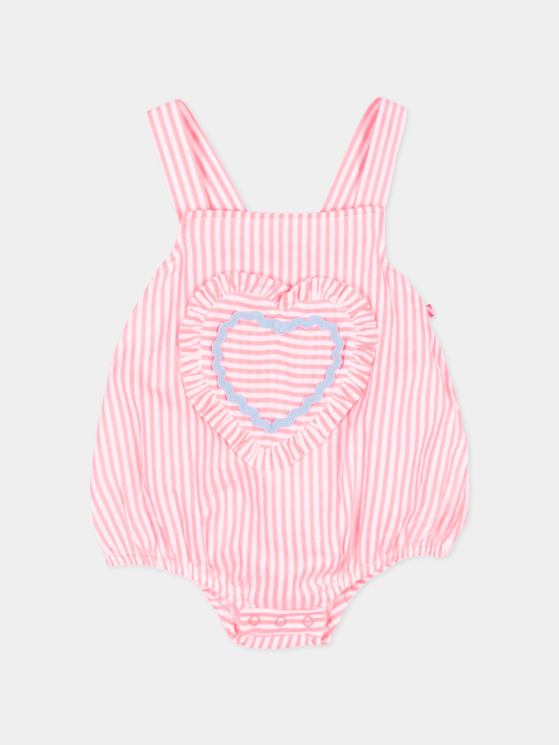 Pagliaccetto rosso a righe per neonata,Billieblush,U21797 S21