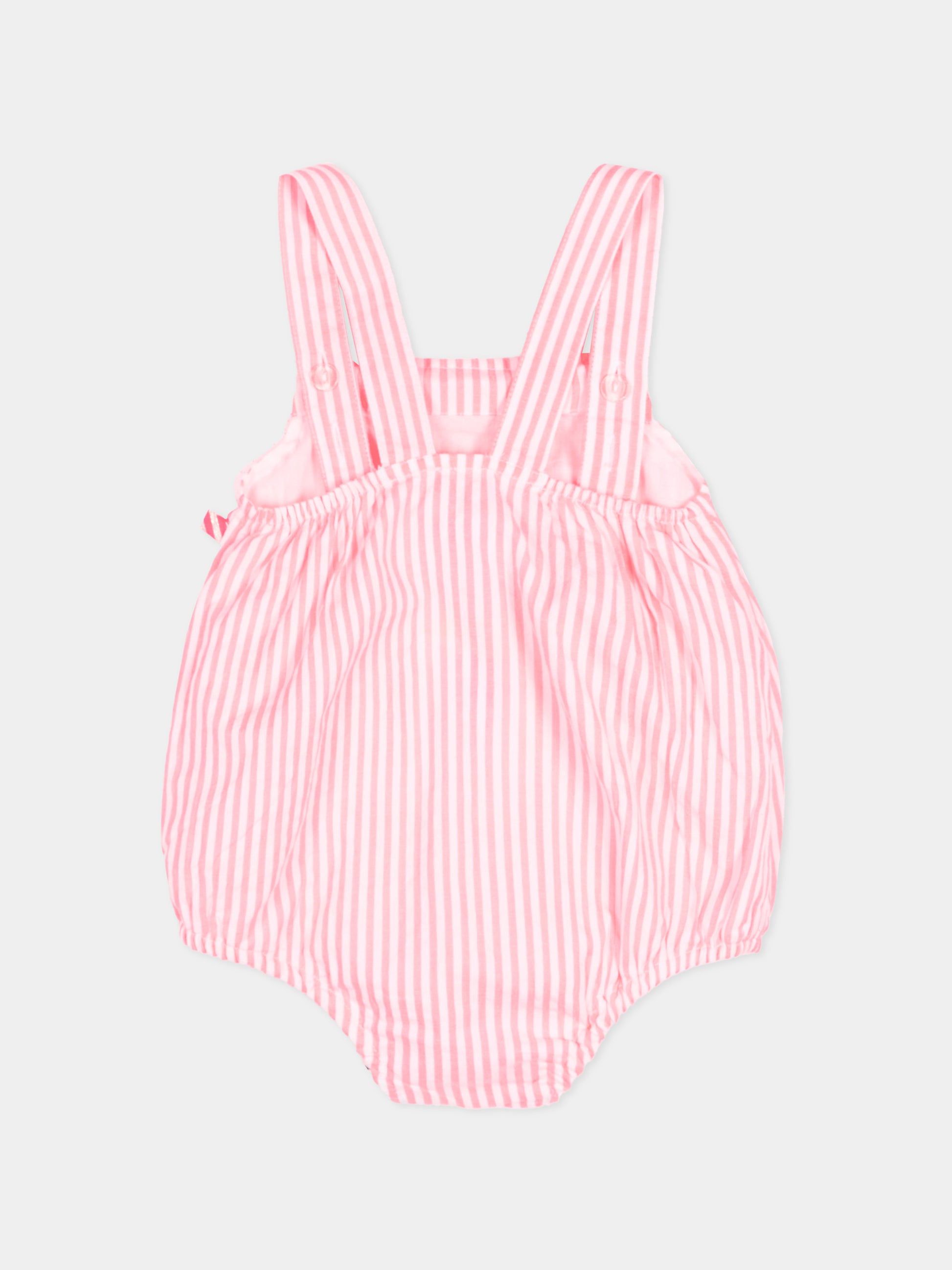 Pagliaccetto rosso a righe per neonata,Billieblush,U21797 S21