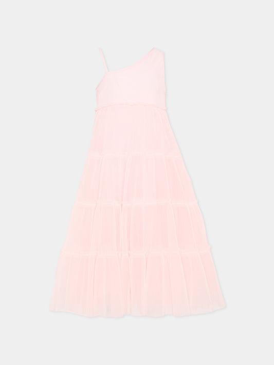 Vestito rosa elegante per bambina,Billieblush,U21845 44L