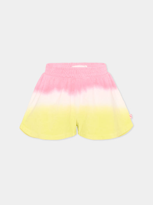Shorts sportivi multicolor per bambina,Billieblush,U21899 499