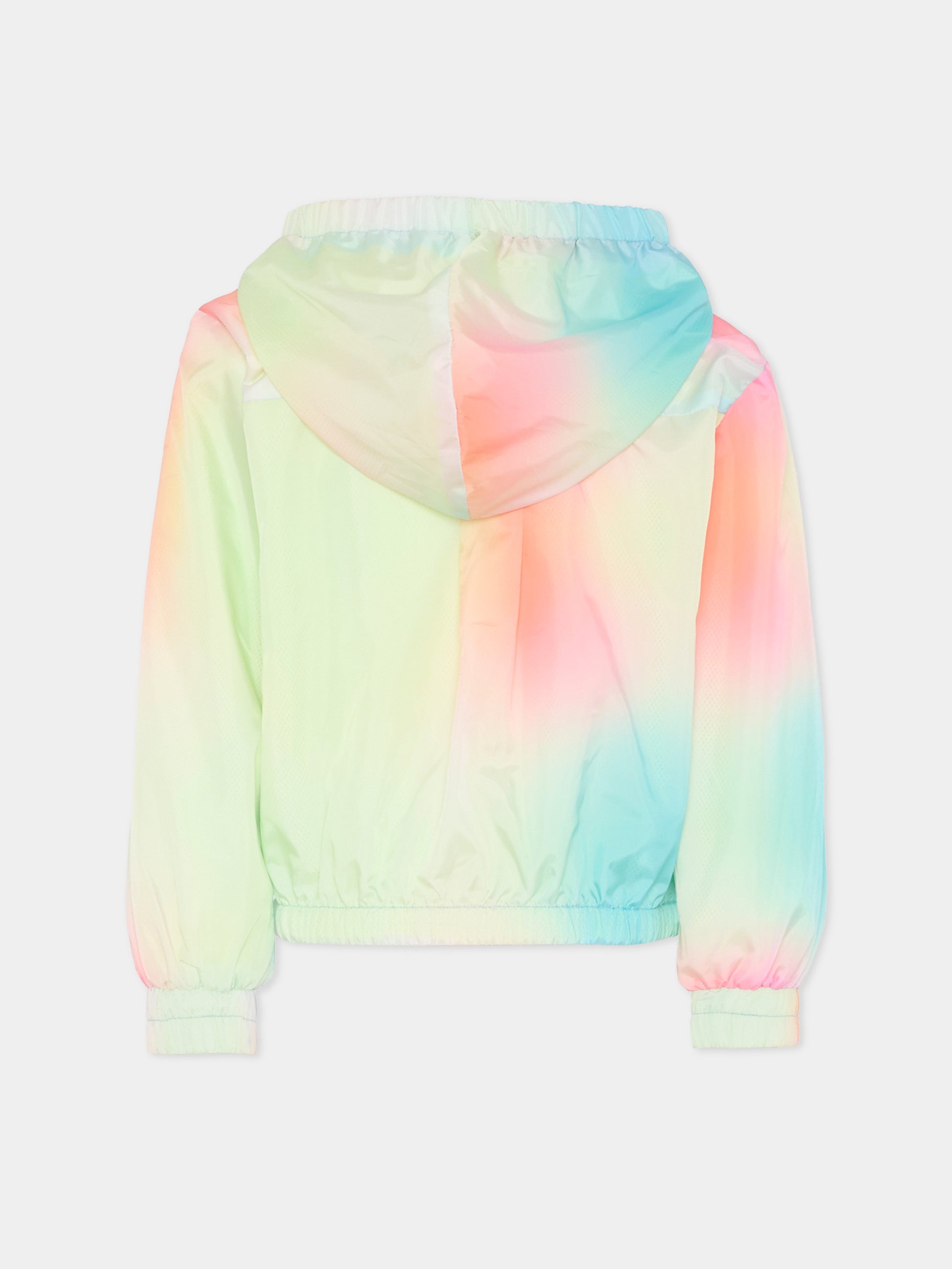 Giacca a vento multicolor per bambina con logo,Billieblush,U21906 Z41