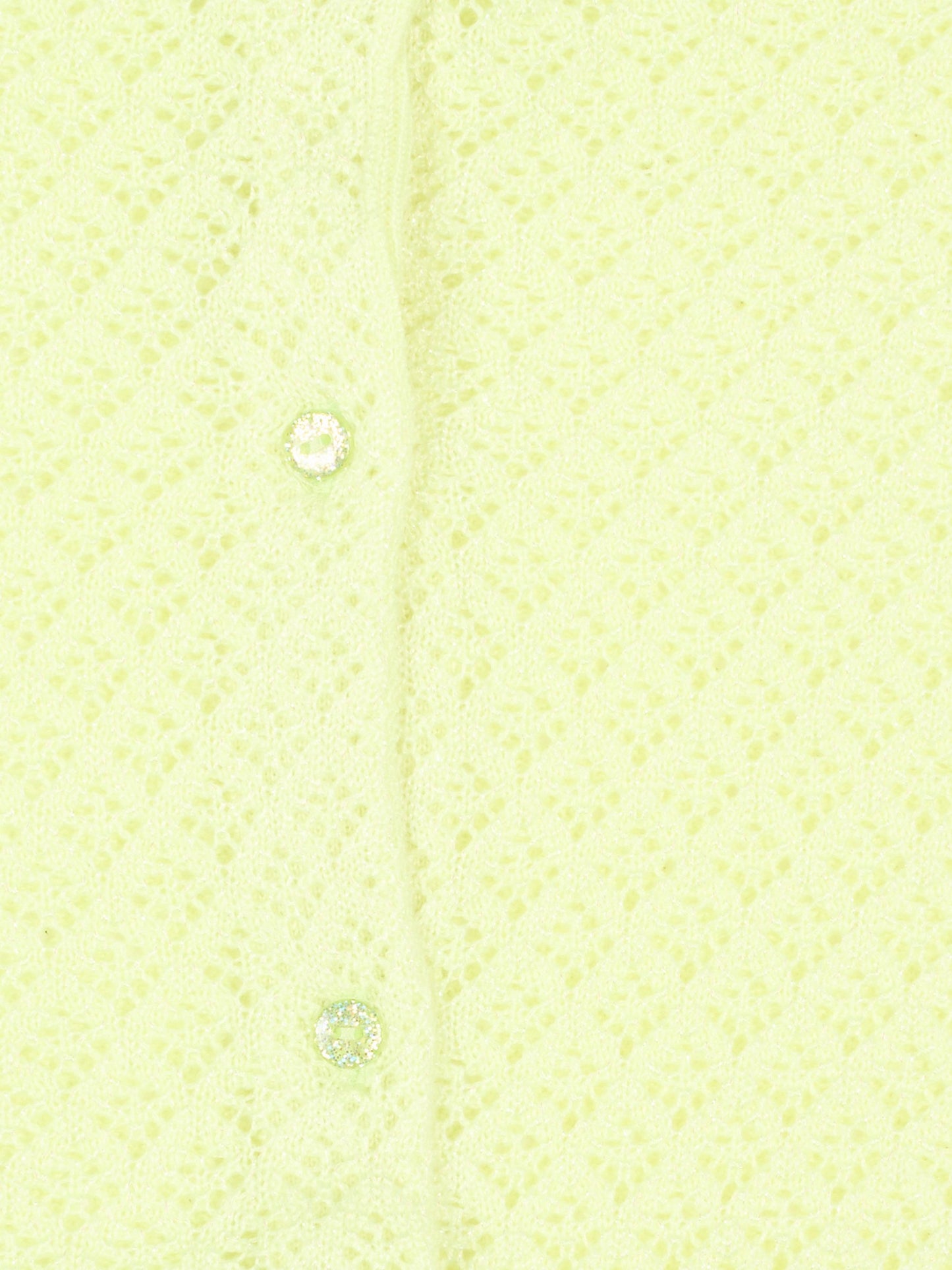 Cardigan verde per bambina traforato,Billieblush,U21911 552