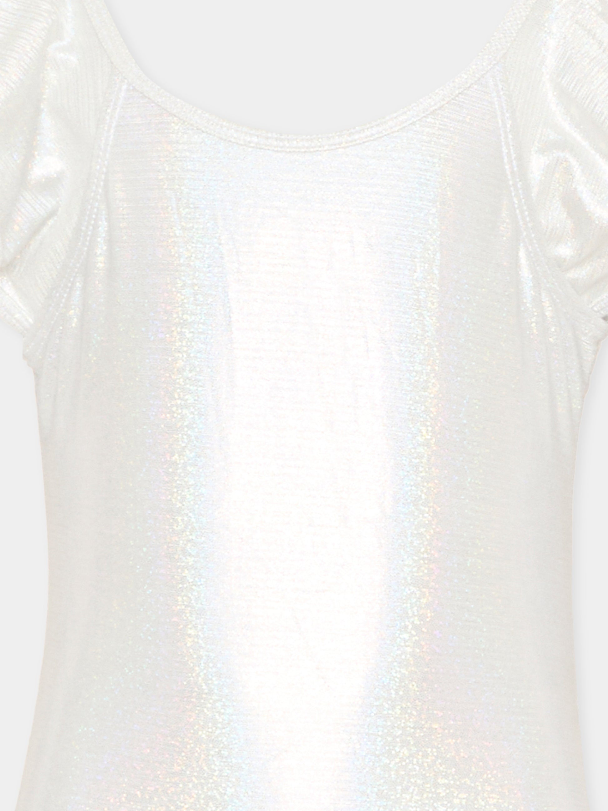 Costume intero argento per bambina con rouches,Billieblush,U21970 Z94