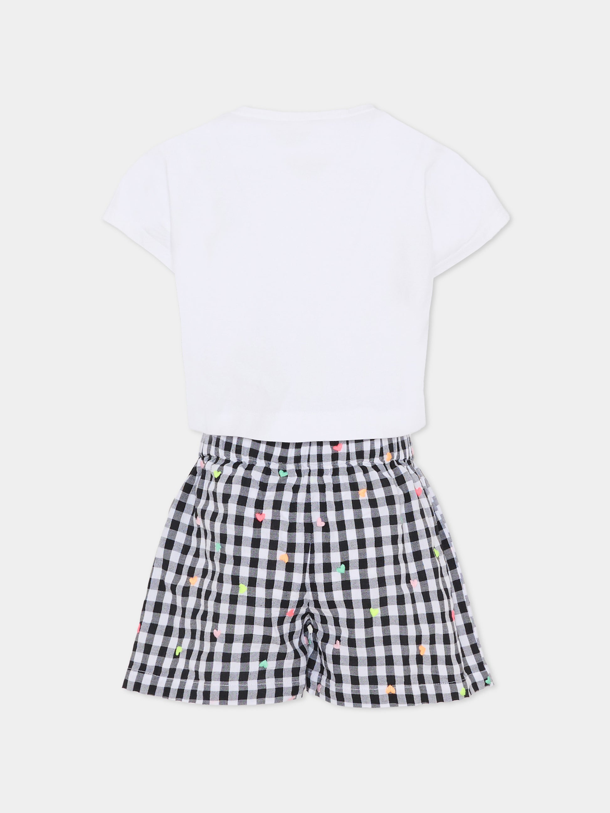 Completo multicolor per bambina con cuore,Billieblush,U21981 10P