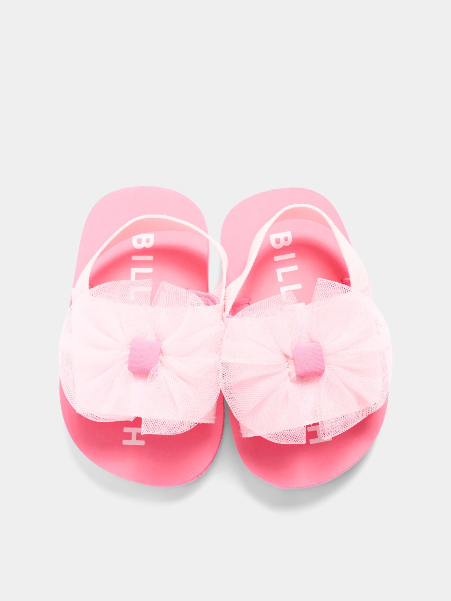 Sandali rosa per neonata con maxi fiocco,Billieblush,U22007 44L