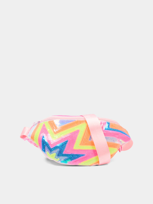 Marsupio multicolor per bambina con paillettes,Billieblush,U22039 44L
