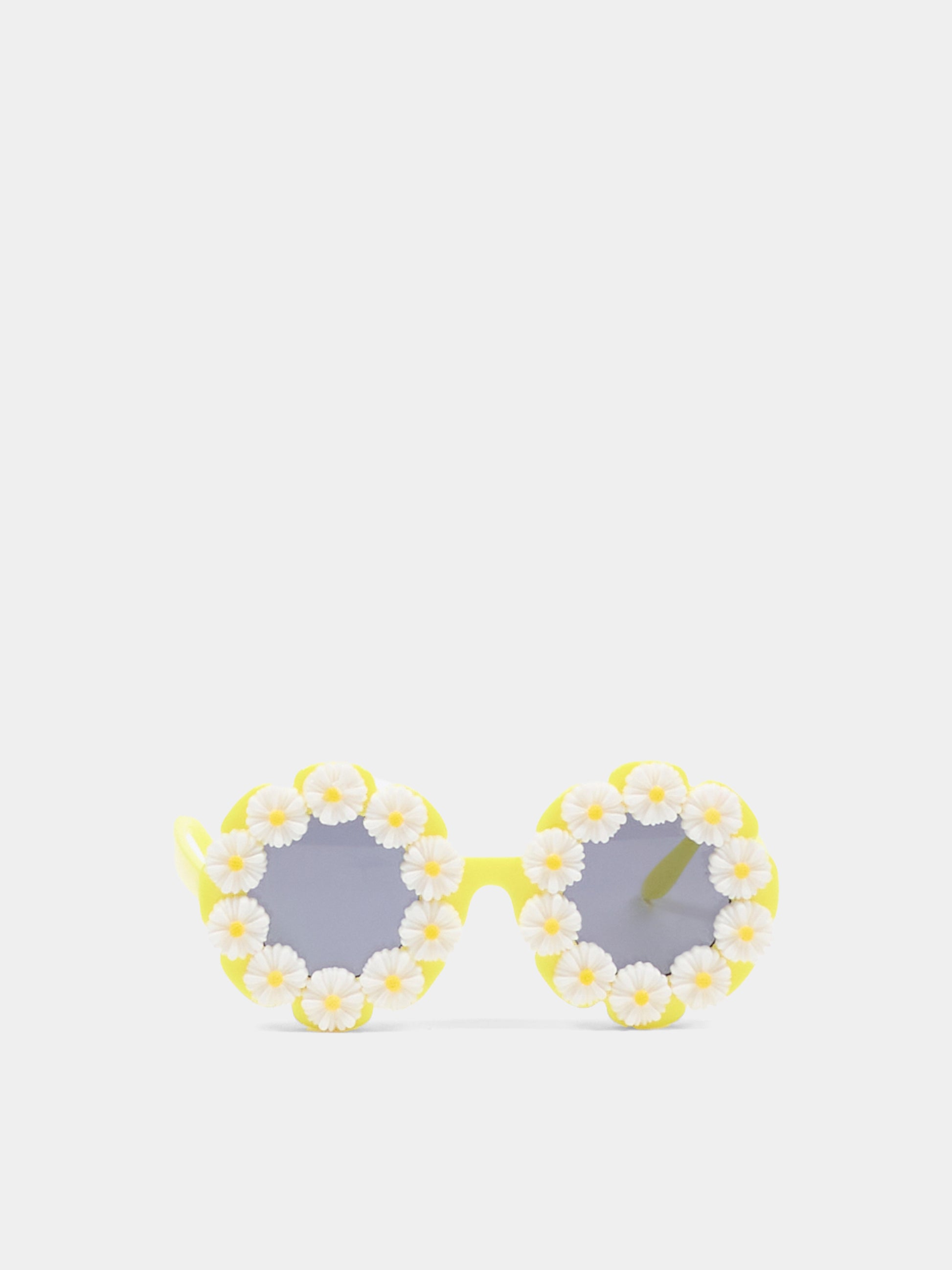 Occhiali da sole gialli per bambina con margherite,Billieblush,U22112 599
