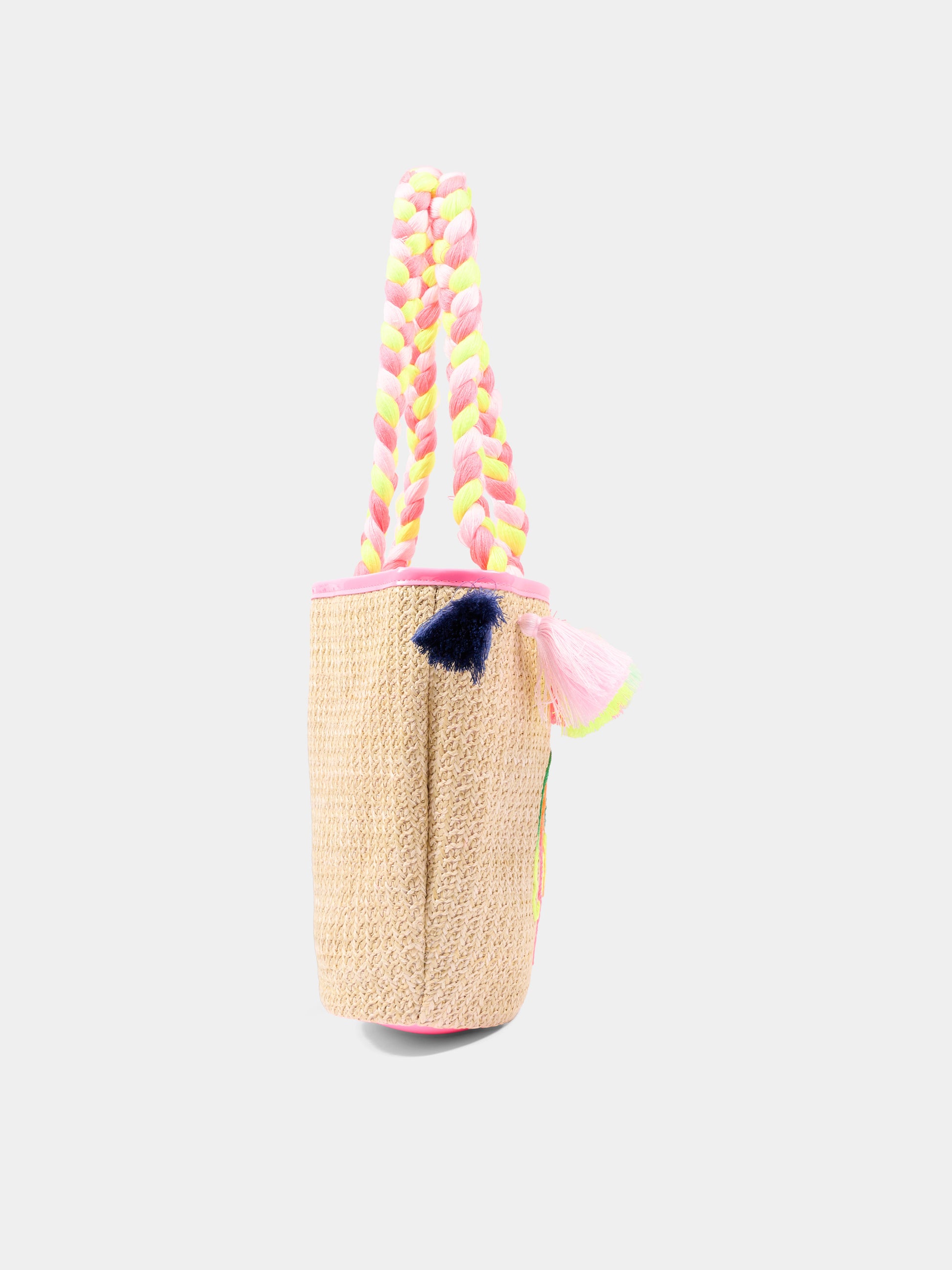 Borsa mare multicolor per bambina con nappine,Billieblush,U22143 Z41
