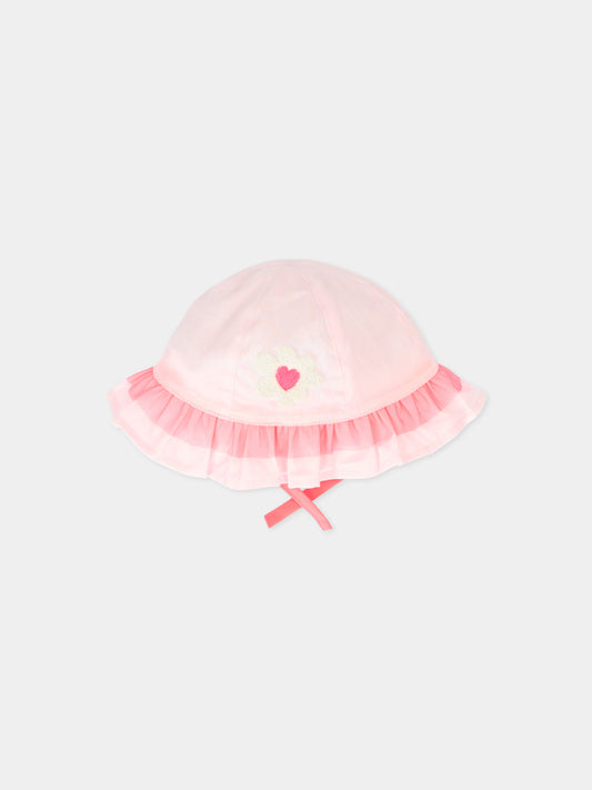 Cloche rosa per neonata con patch,Billieblush,U22212 44L