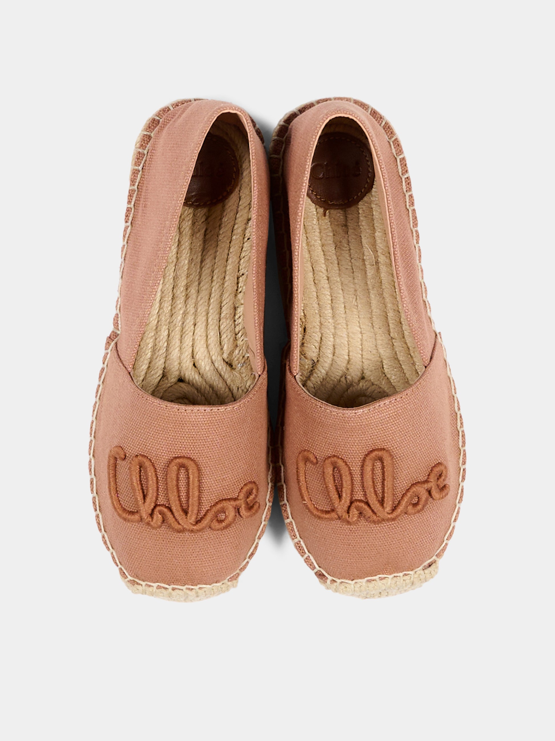 Espadrillas rosa per bambina con logo,Chloé Kids,C20879 239