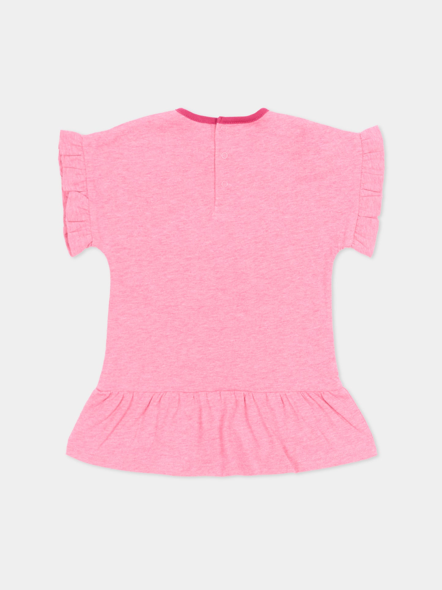 Vestito rosa per neonata con logo,Chloé Kids,C21233 F04