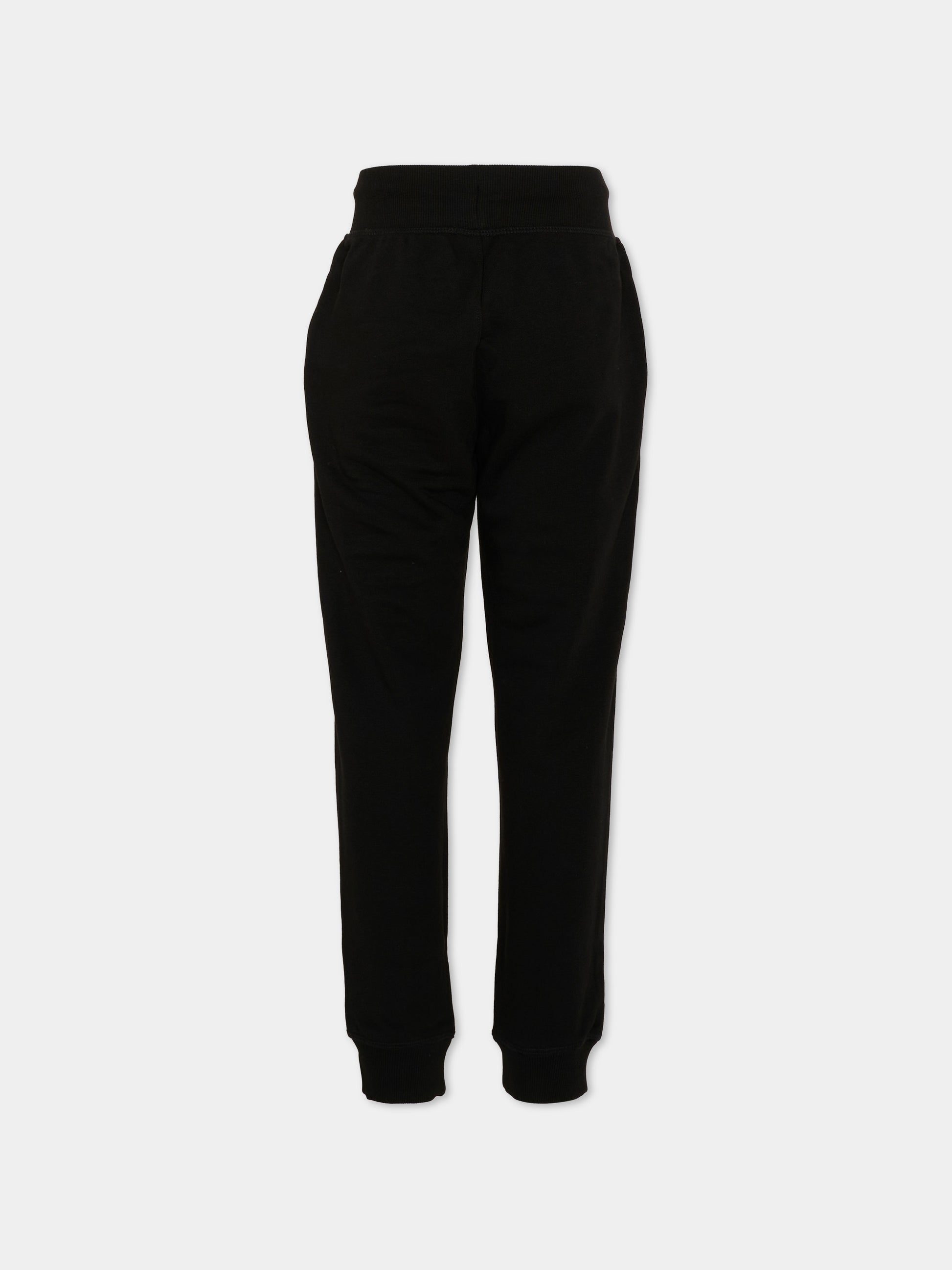 Pantaloni sportivi nero per bambino,Hugo,G01182 09B