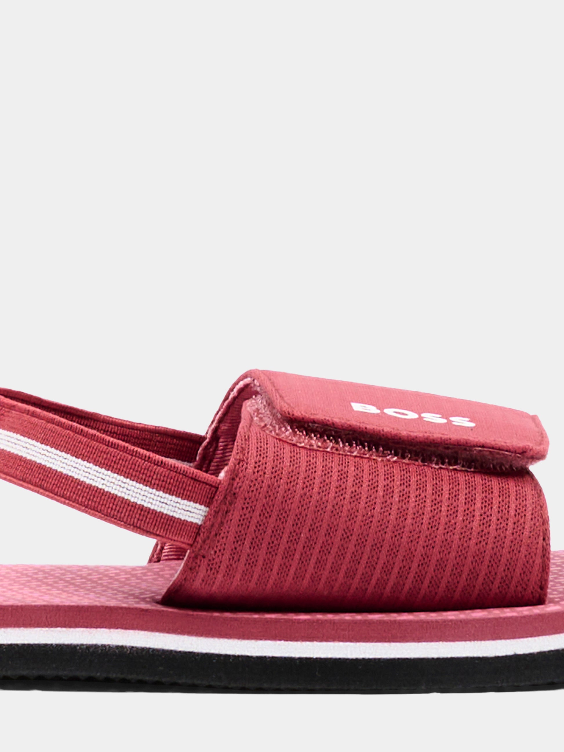 Sandali rossi per bambino con logo,Boss,J52820 48B