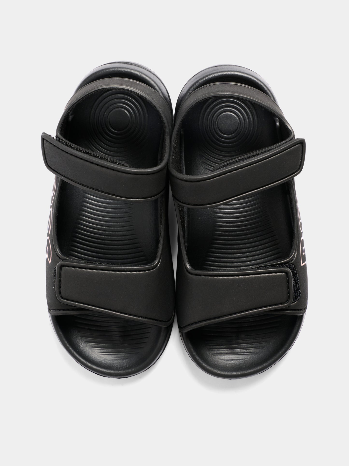 Sandali neri per bambino con logo,Boss,J52821 09B