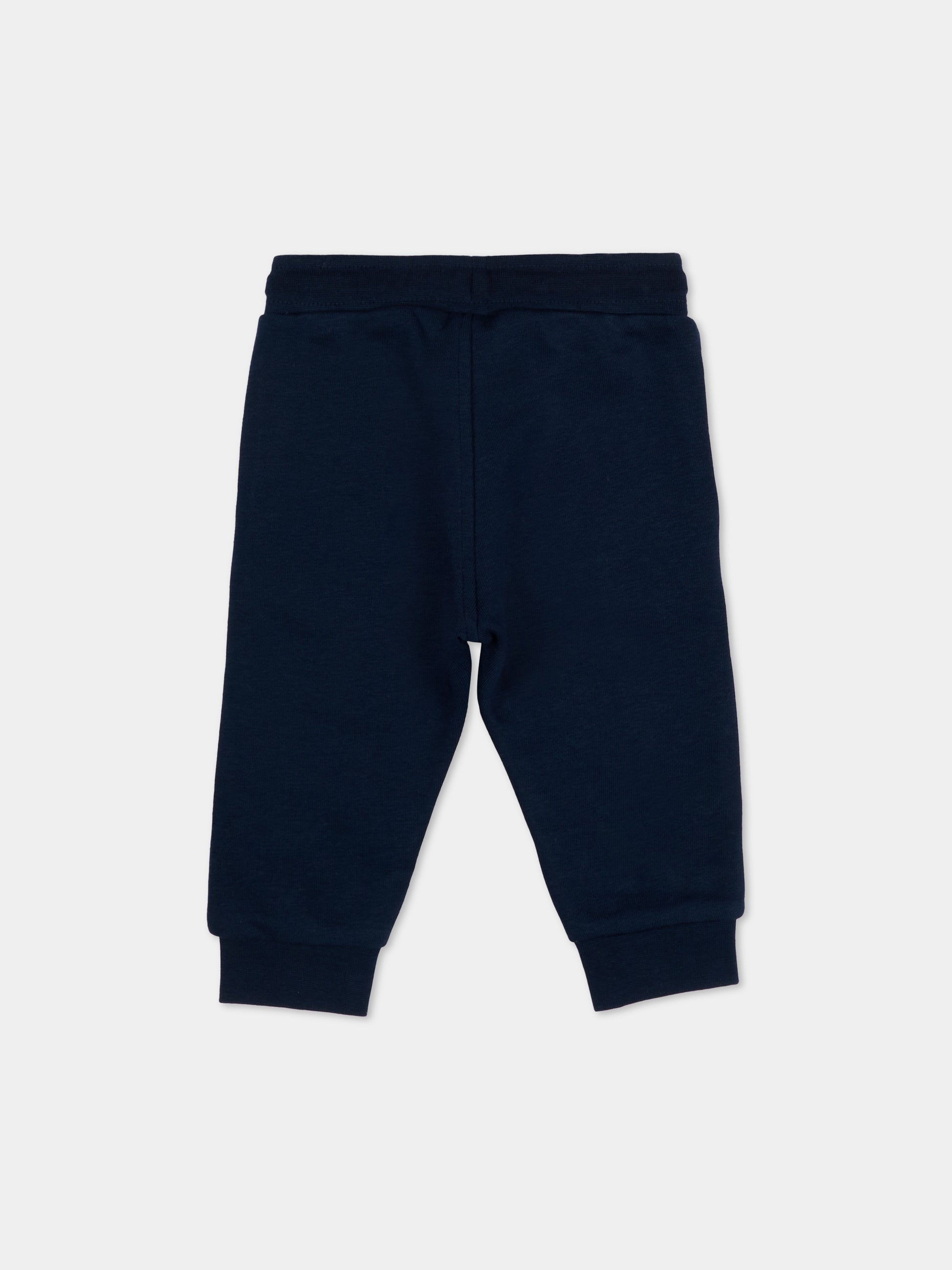 Pantaloni sportivi blu per neonato con logo,Boss,J52853 849