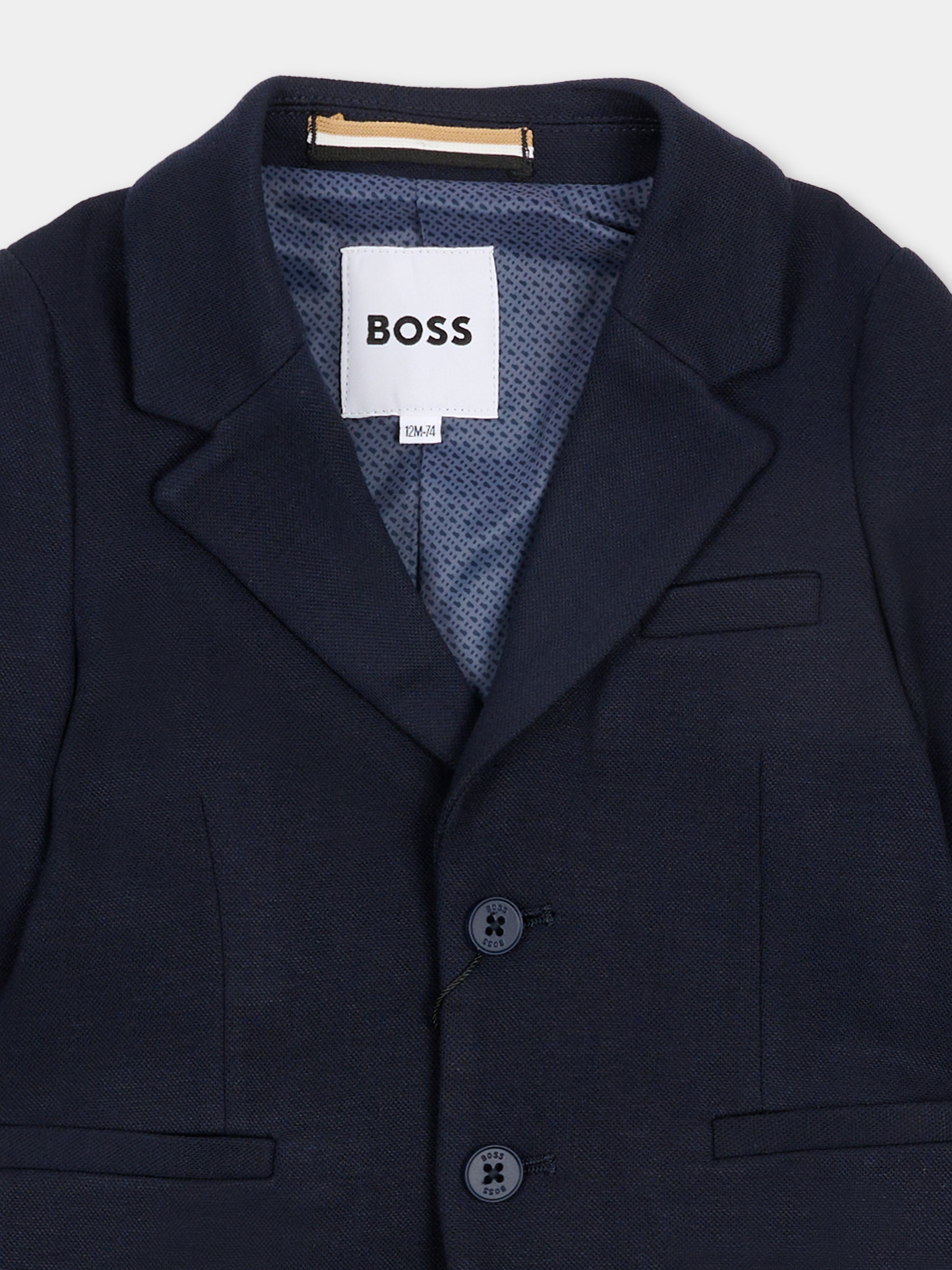 Giacca blu per neonato,Boss,J52864 862