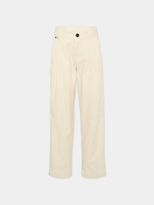Pantaloni beige per bambino,Boss,J52912 21C