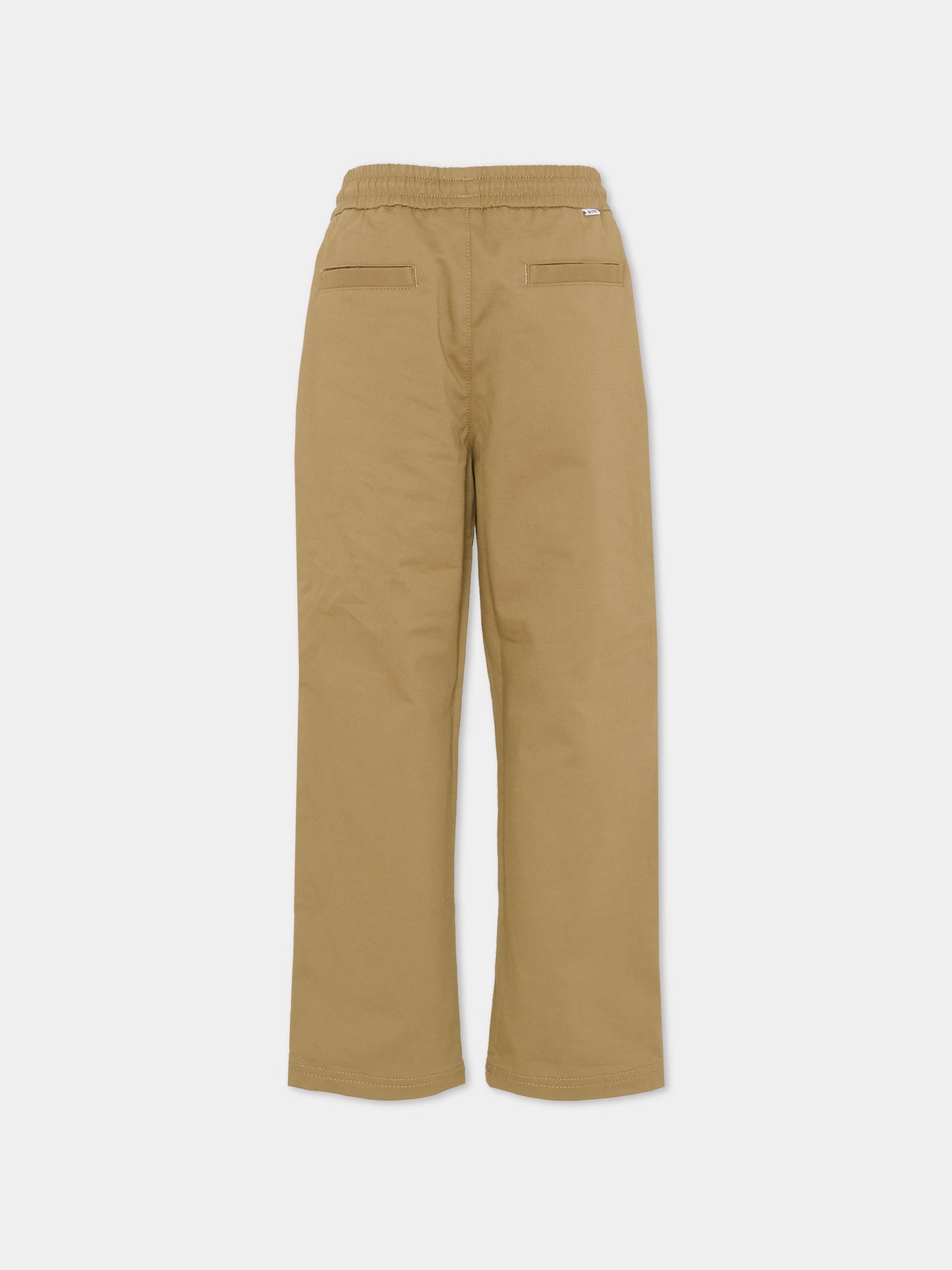 Pantaloni beige per bambino con logo,Boss,J52913 295