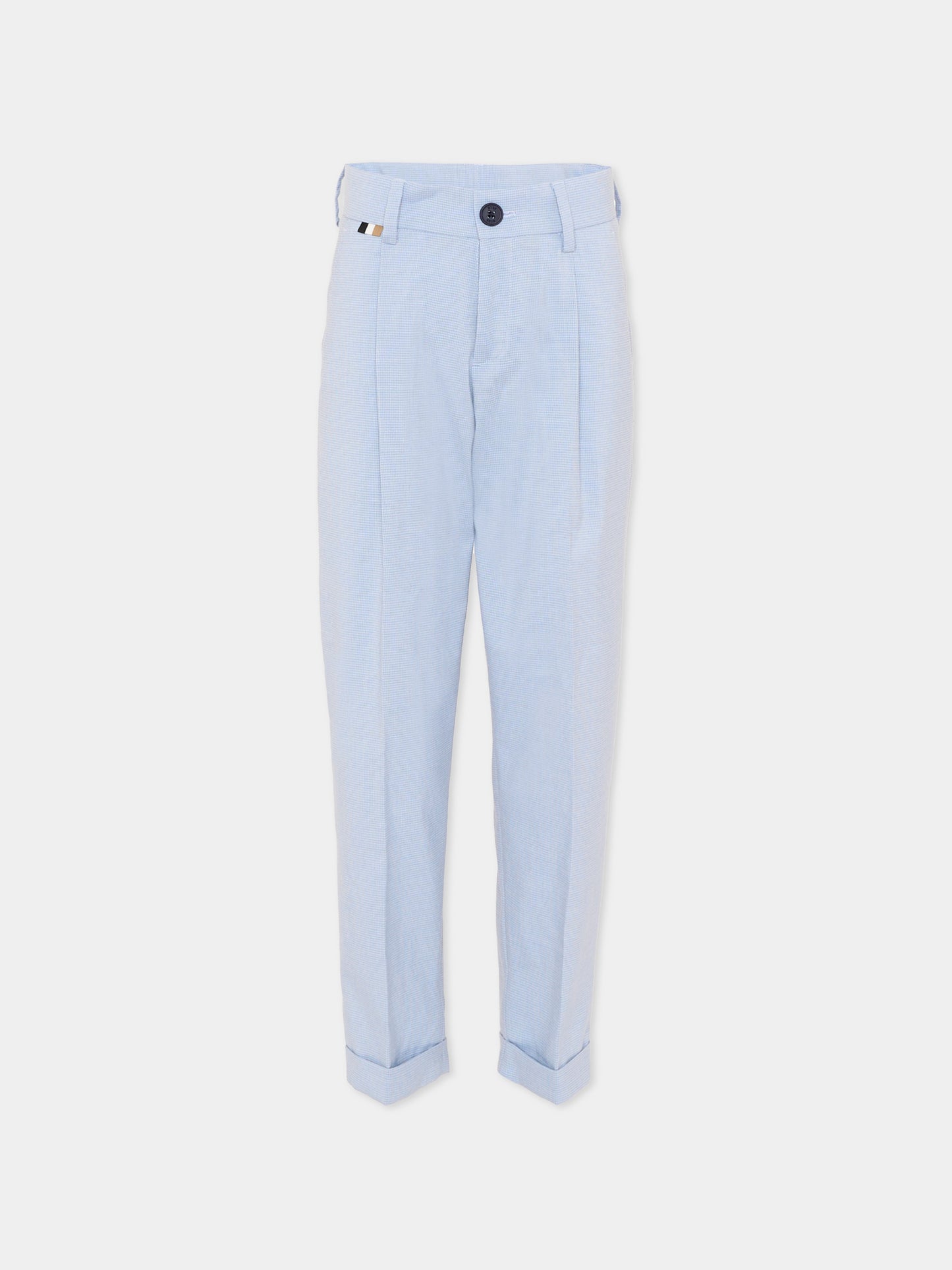 Pantaloni celesti per bambino,Boss,J52916 057