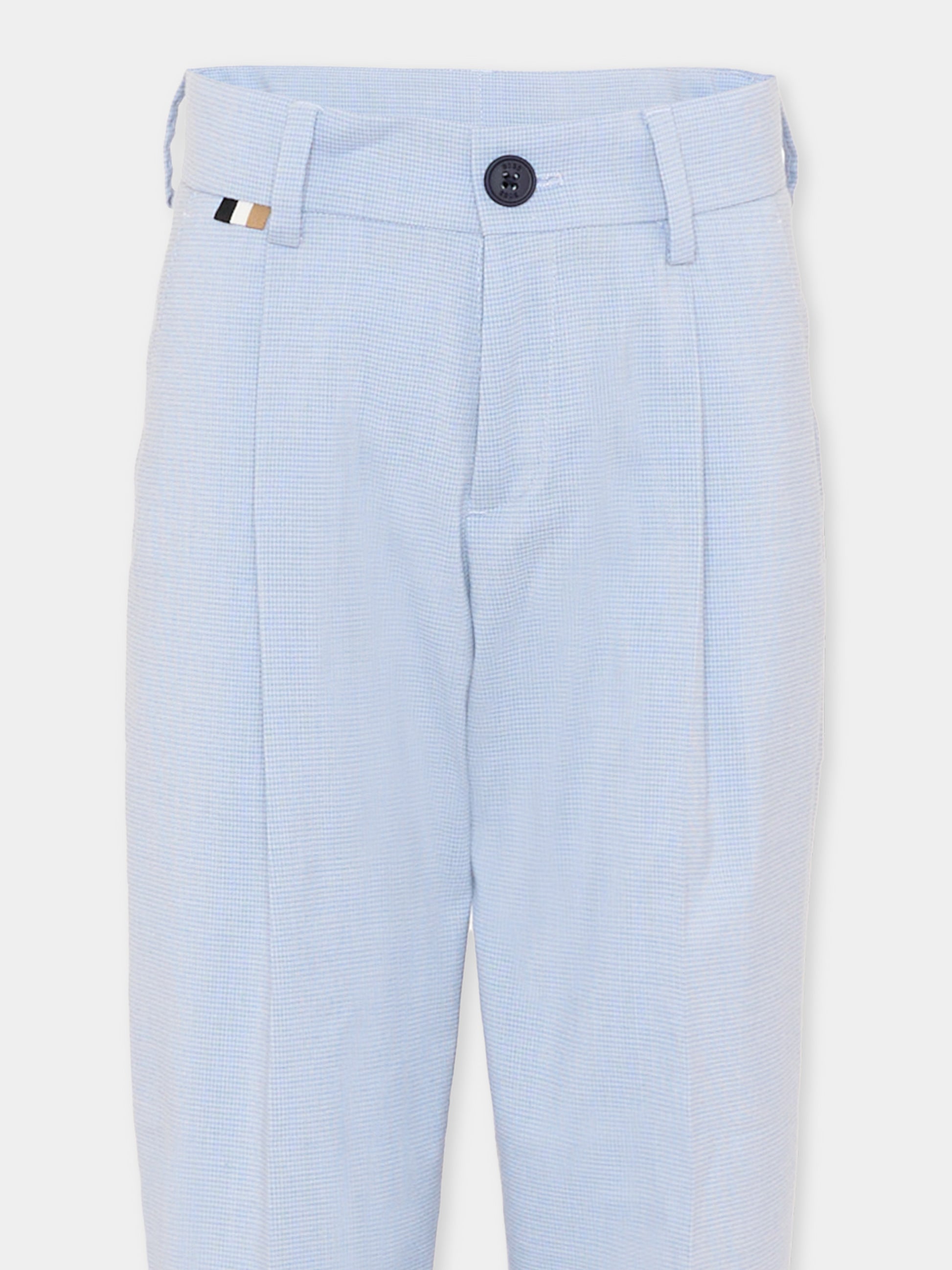 Pantaloni celesti per bambino,Boss,J52916 057