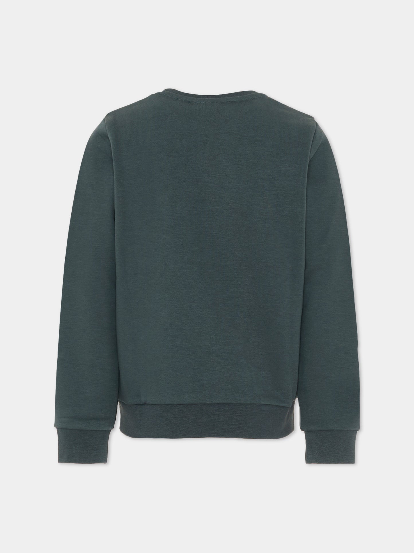 Felpa verde BOSS per bambino con logo,Boss,J52966 68C