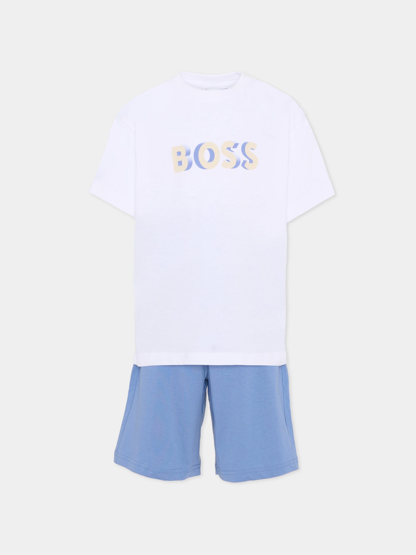 Completo multicolor per bambino con logo,Boss,J53002 10P