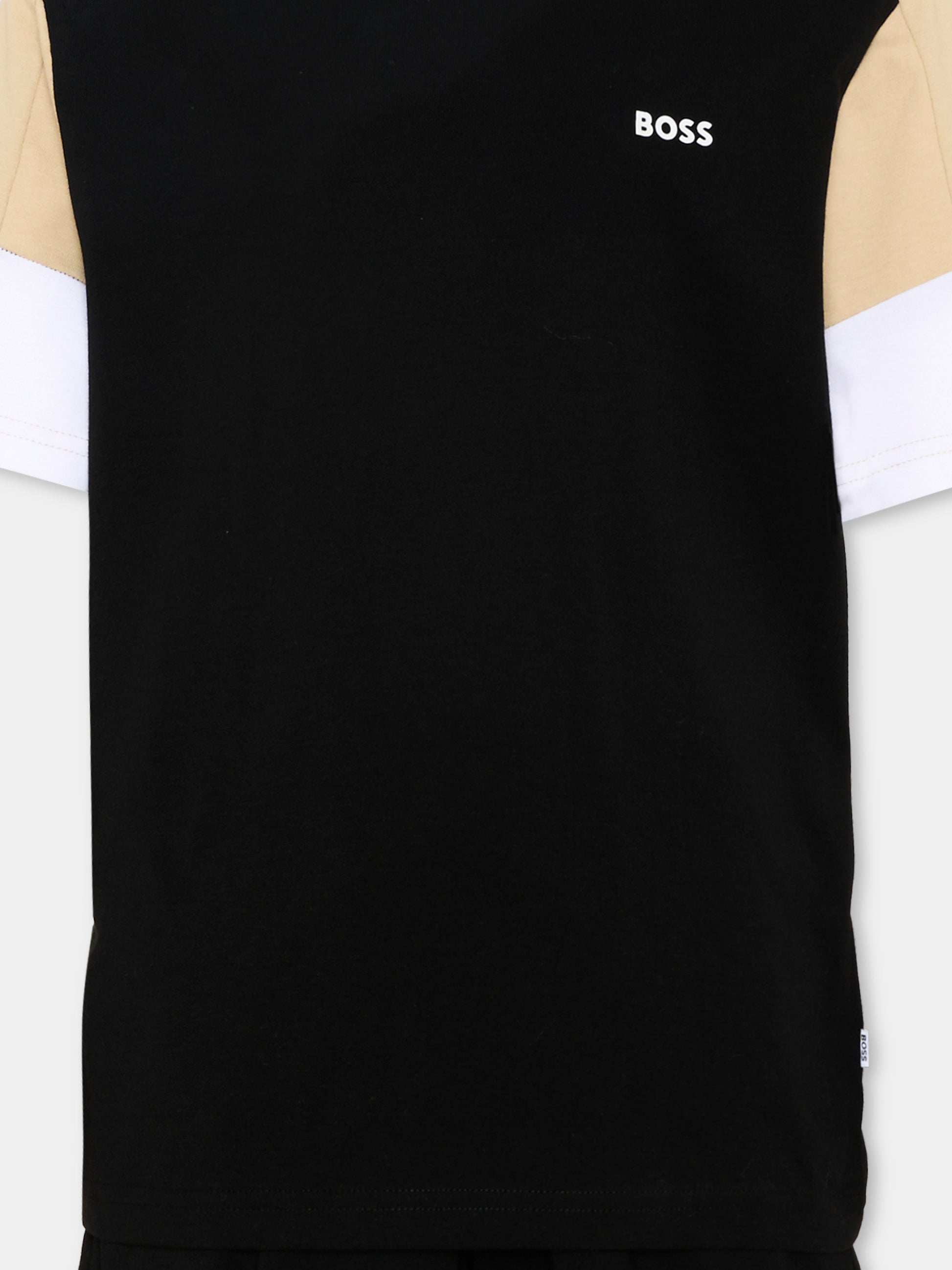 Completo sportivo nero per bambino,Boss,J53006 09B