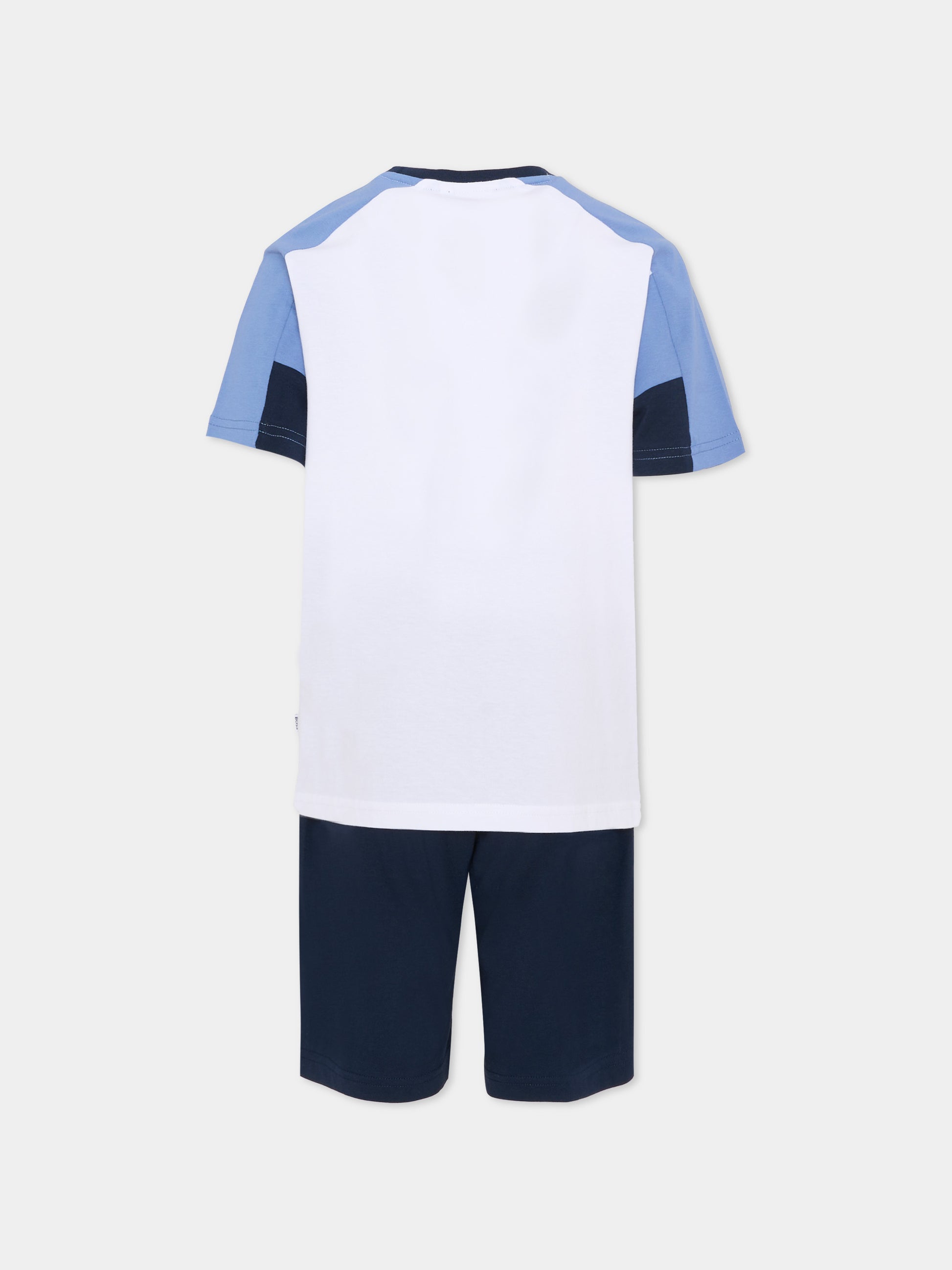 Completo multicolor per bambino con logo blu,Boss,J53006 849