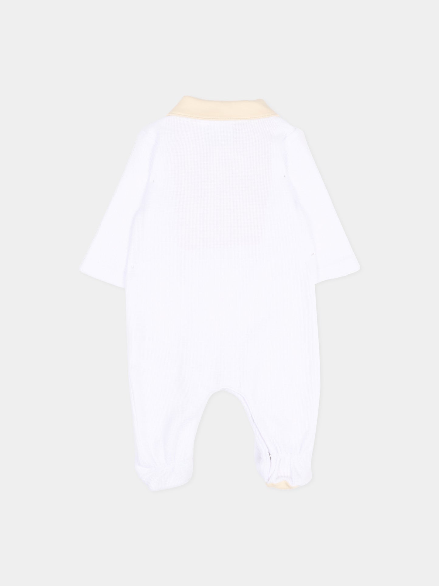 Tutina bianca per neonato con colletto polo,Boss,J53040 10P