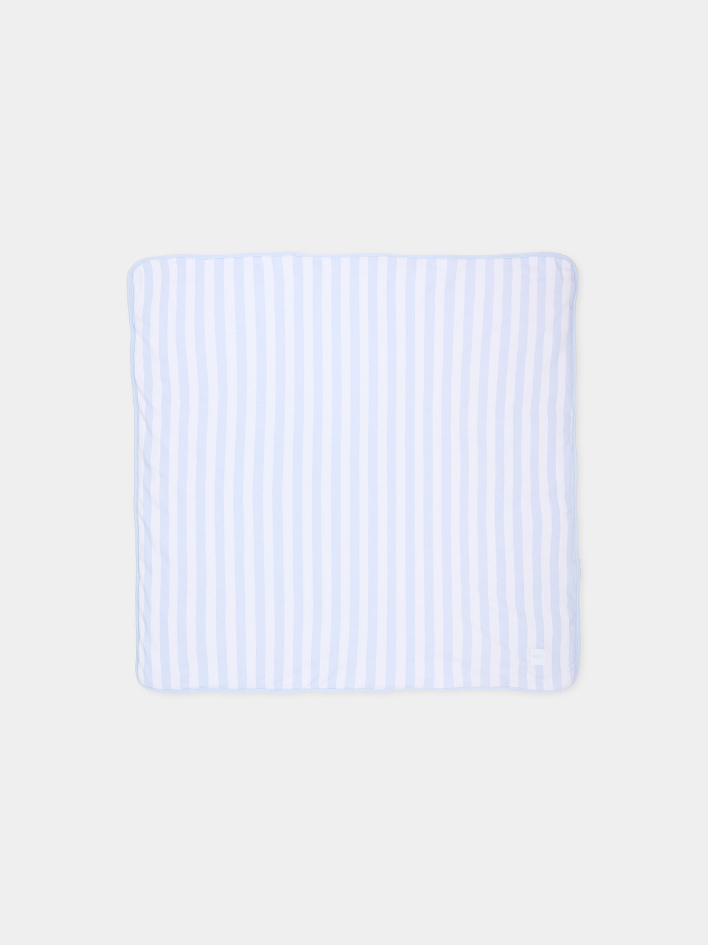 Coperta celeste per neonato con logo,Boss,J53093 771