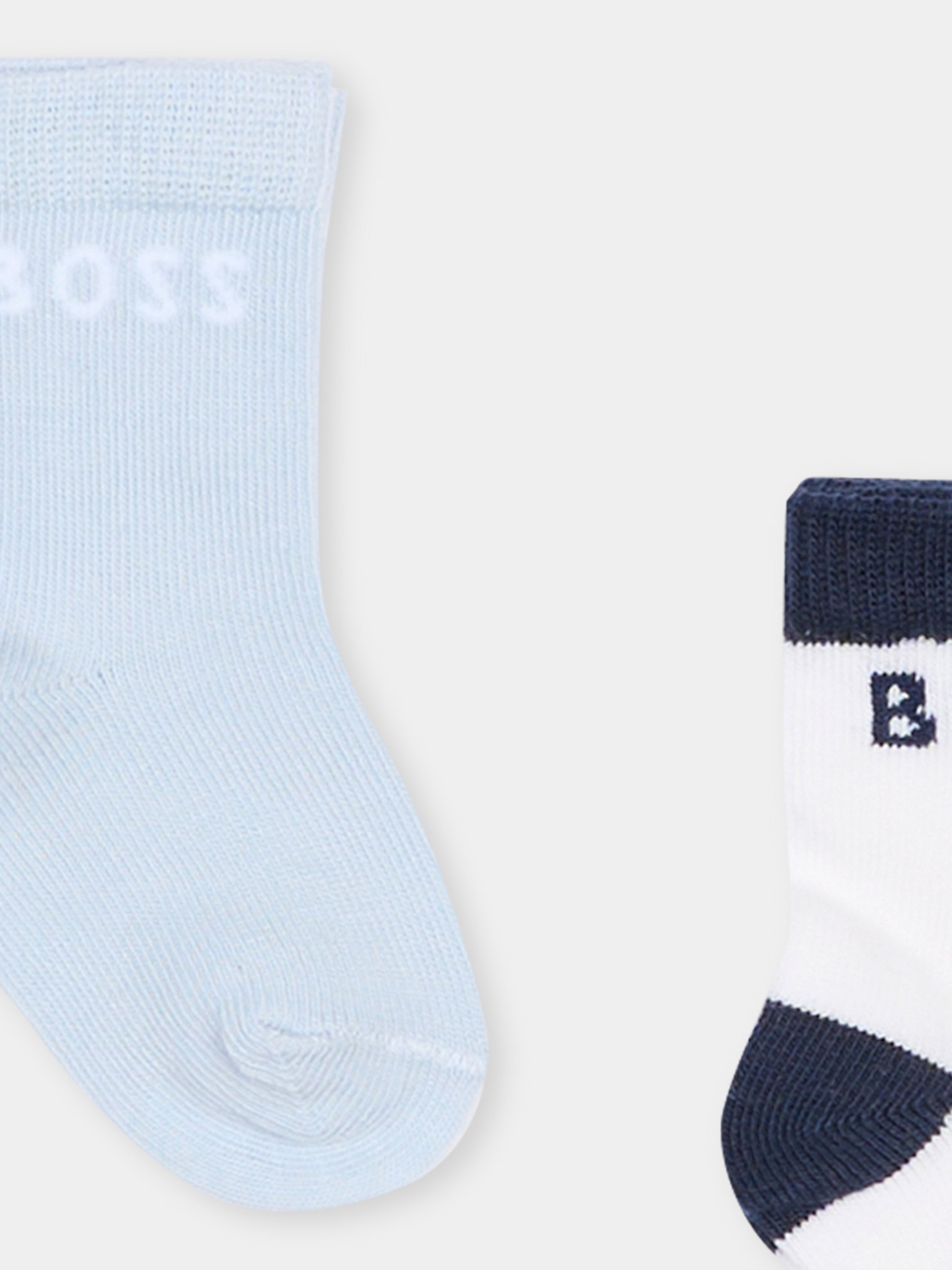 Set calzini bianco per neonato con logo,Boss,J53096 10P