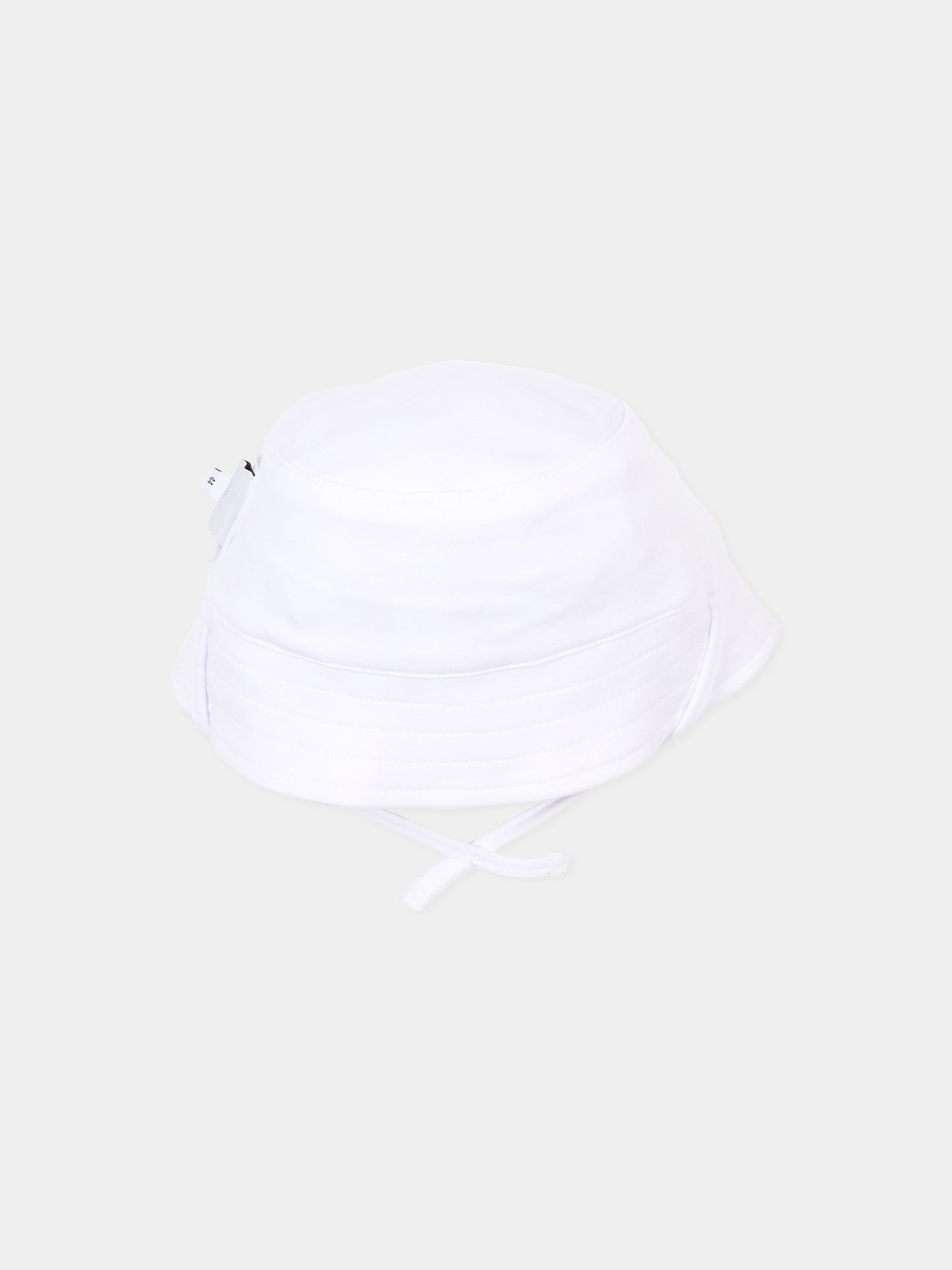 Cloche reversibile beige per neonato con logo,Boss,J53097 249