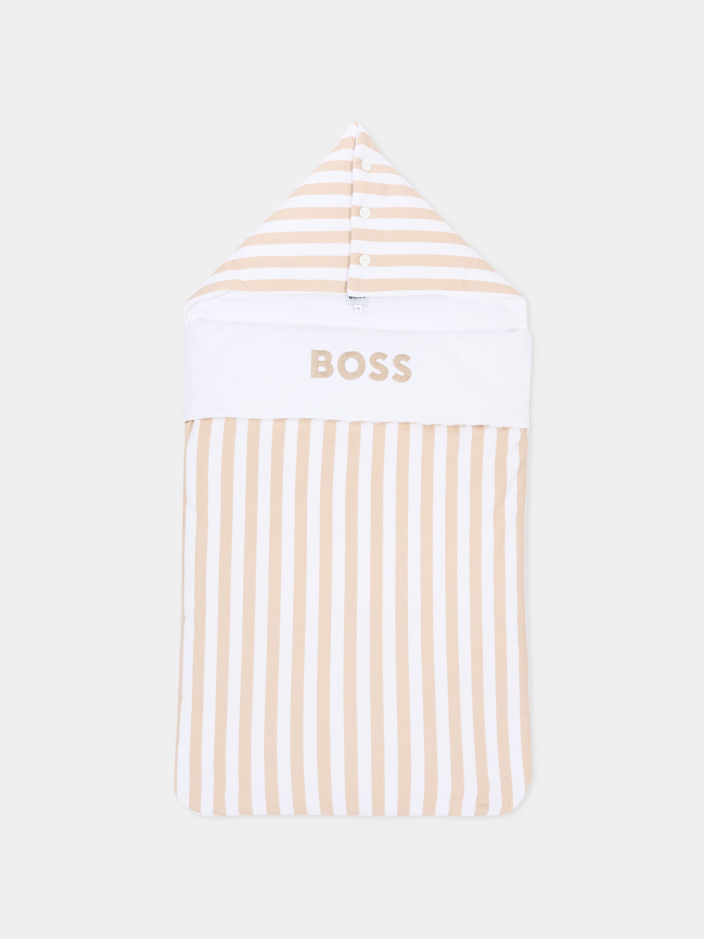 Sacco nanna beige a righe per neonato,Boss,J53099 249