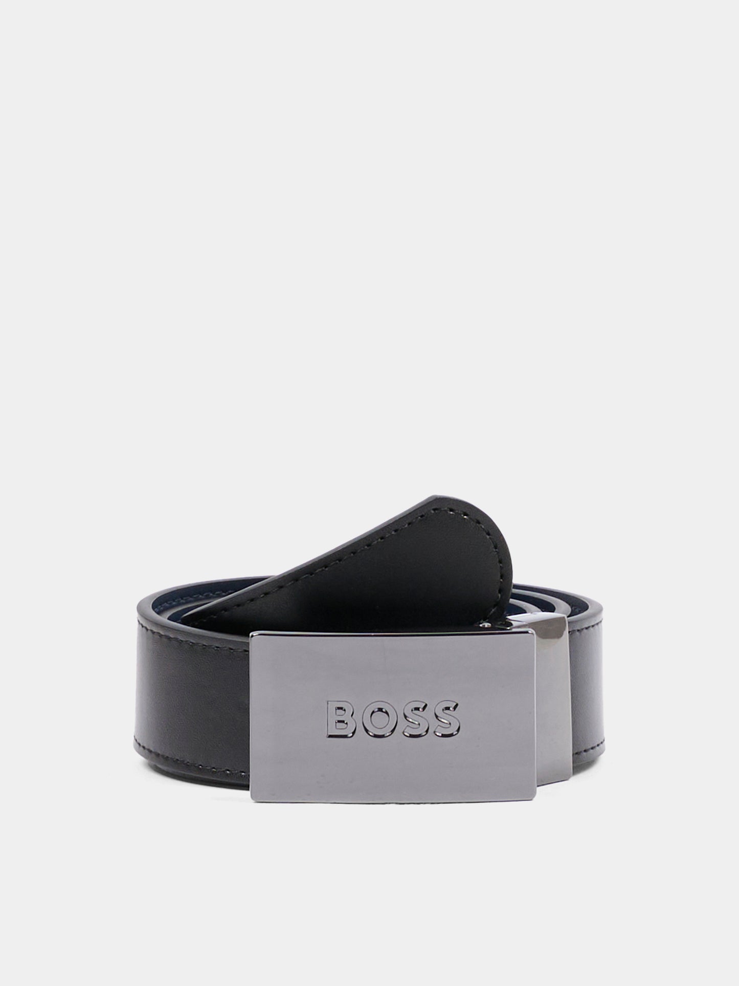 Cintura reversibile nera per bambino,Boss,J53151 09B